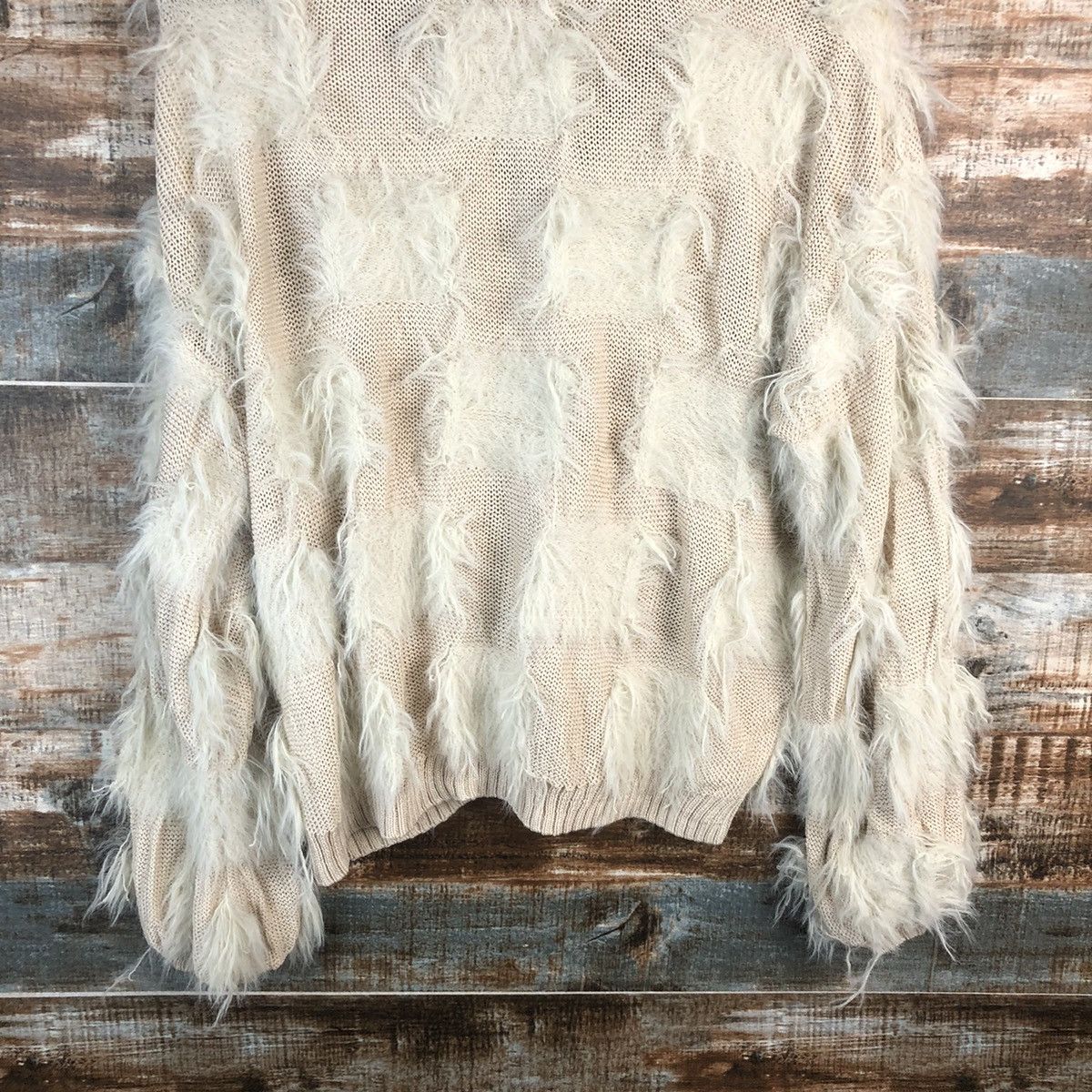 Homespun Knitwear DLL Mystic Brown Cardigan fur shaggy Knitwear #C020 Size US M / EU 48-50 / 2 - 16 Thumbnail