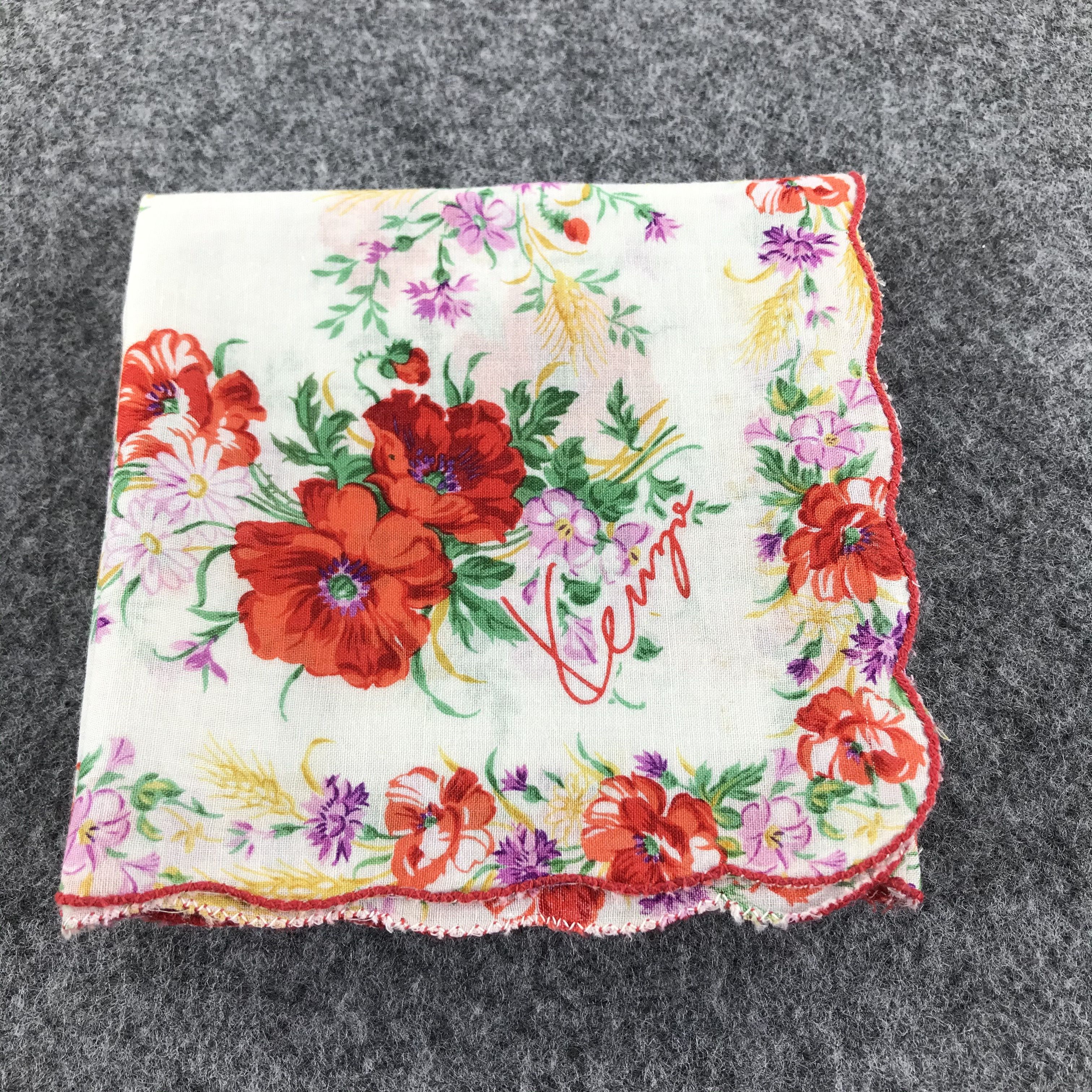 Kenzo Kenzo Floral Handkerchief Neckerchief Bandana H174 Size ONE SIZE - 6 Thumbnail