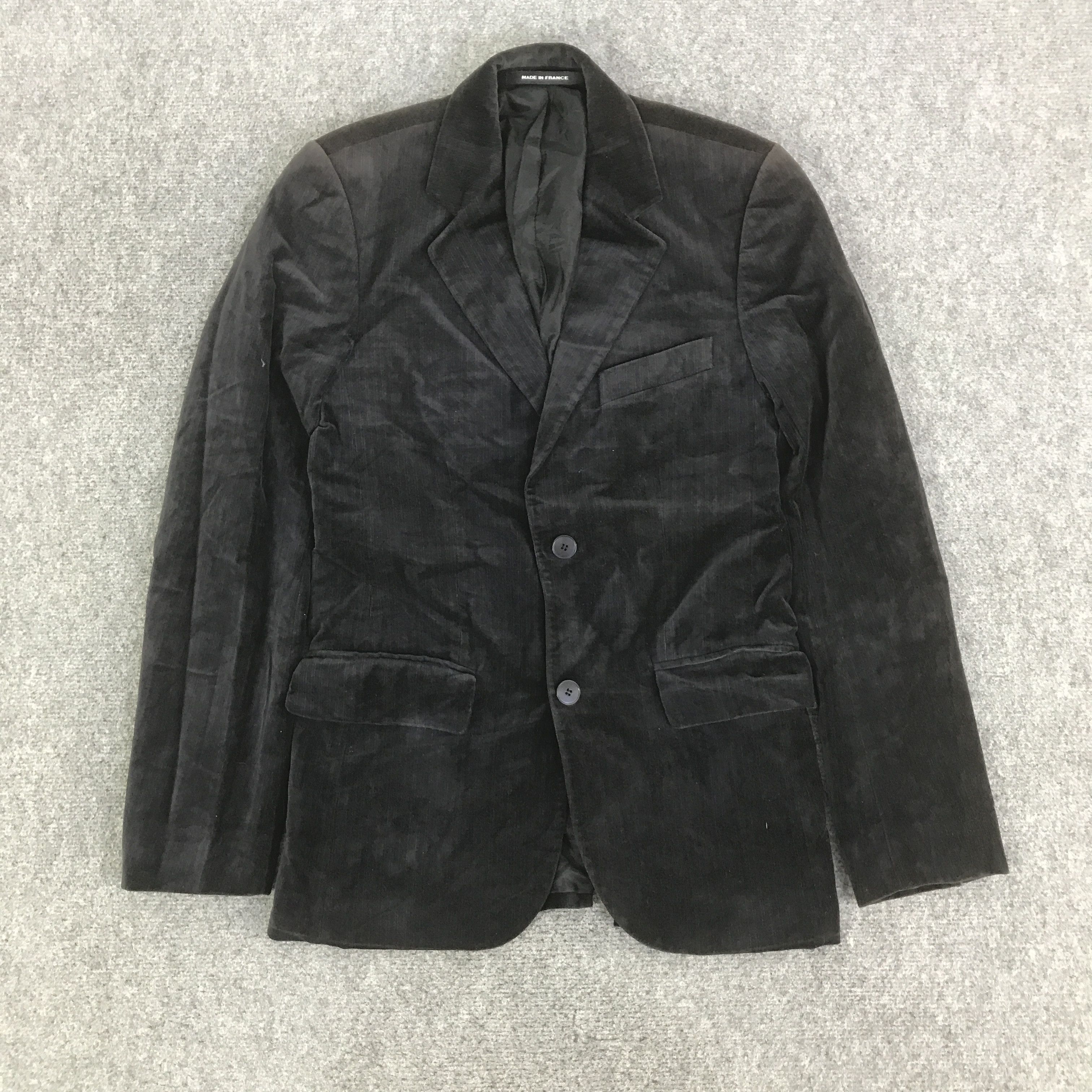 agnes b. AGNES B. VELVET BLAZER JACKET FADED COAT K134B3 Size US L / EU 52-54 / 3 - 1 Thumbnail