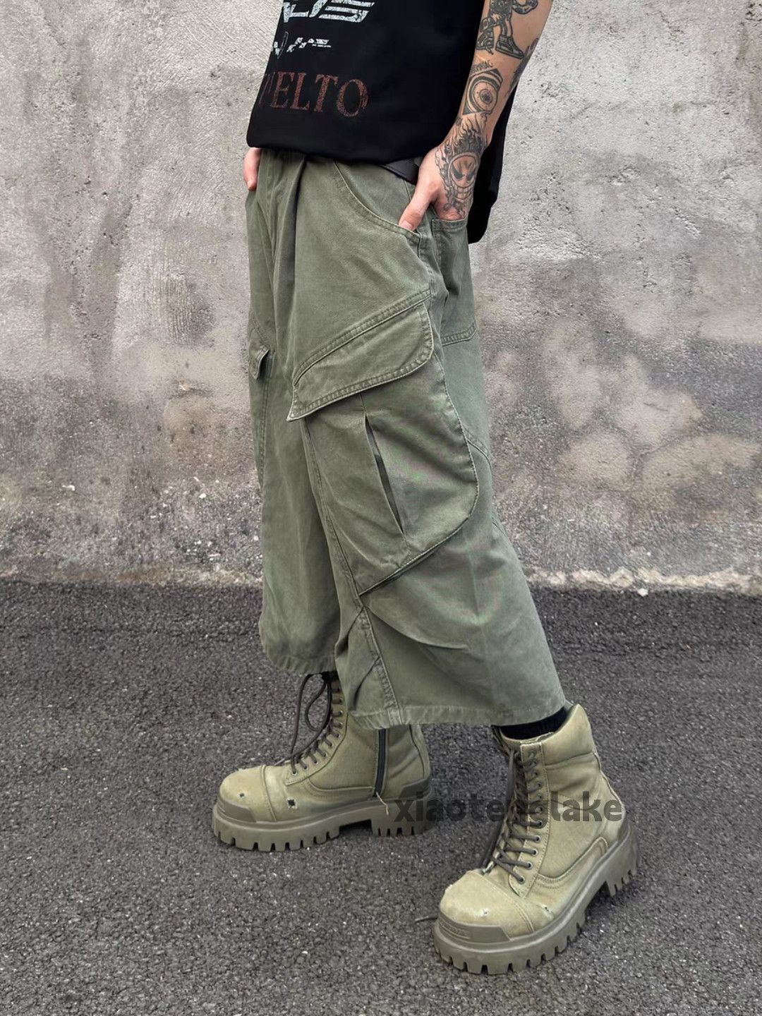 Vintage xtl kapital wtaps style loose baggy military cargo shorts Size US 28 / EU 44 - 1 Thumbnail