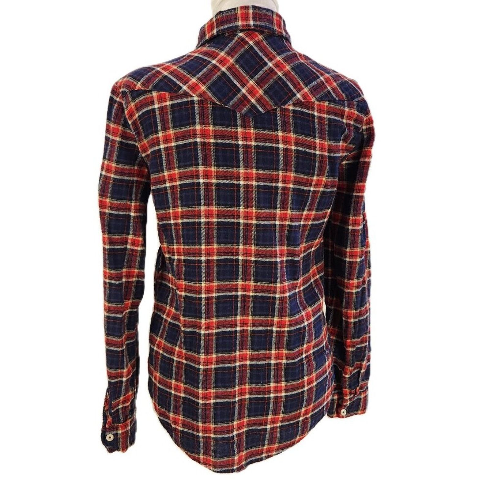 Forever 21 Forever 21 Red & Blue Plaid Button Up Shirt - Small Size S / US 4 / IT 40 - 4 Thumbnail