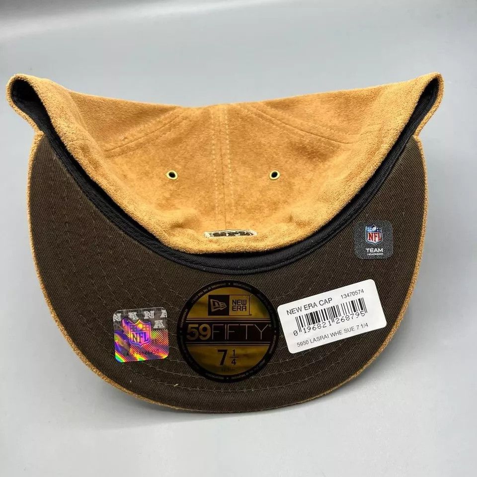 New Era Las Vegas Raiders Hat Men 7 1/4 Suede 59Fifty New Era Fitted Size ONE SIZE - 4 Thumbnail