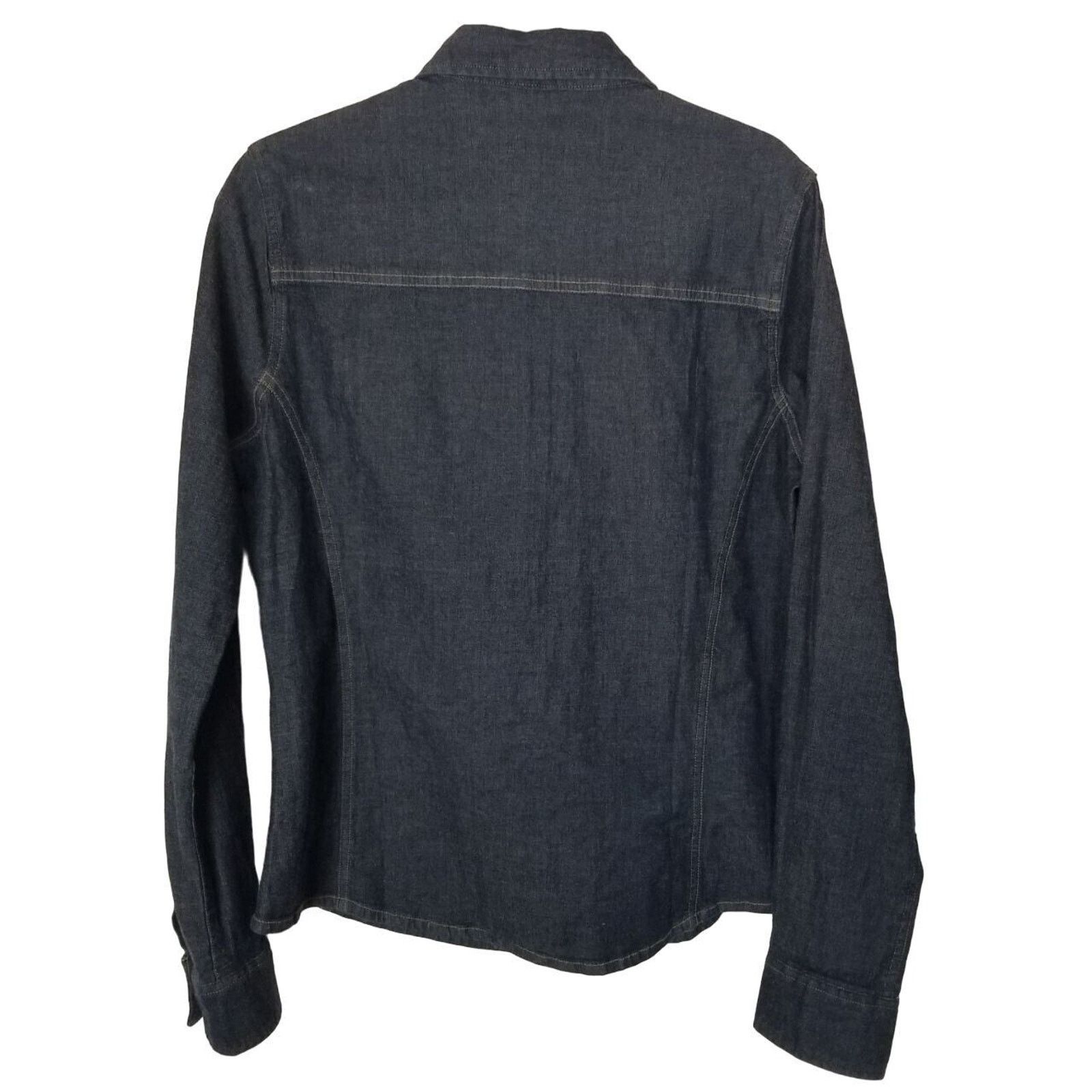 Carhartt Carhartt Womens Western Denim Shirt Snap L Cowgirl Country Size L / US 10 / IT 46 - 7 Thumbnail