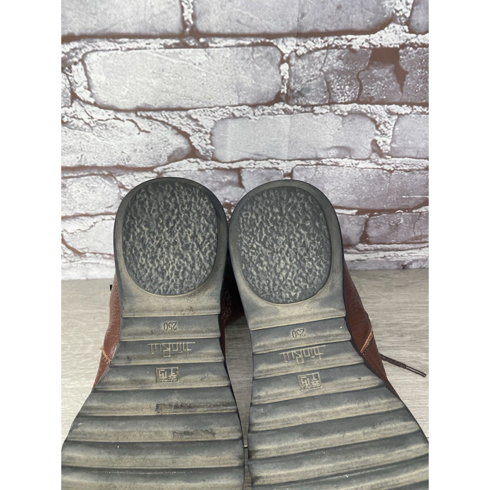 RUIbuilt Hin Rui VTG Brown Leather Ankle Boots Rope Laces Side Zip Wo Size US 8.5 / IT 38.5 - 8 Thumbnail