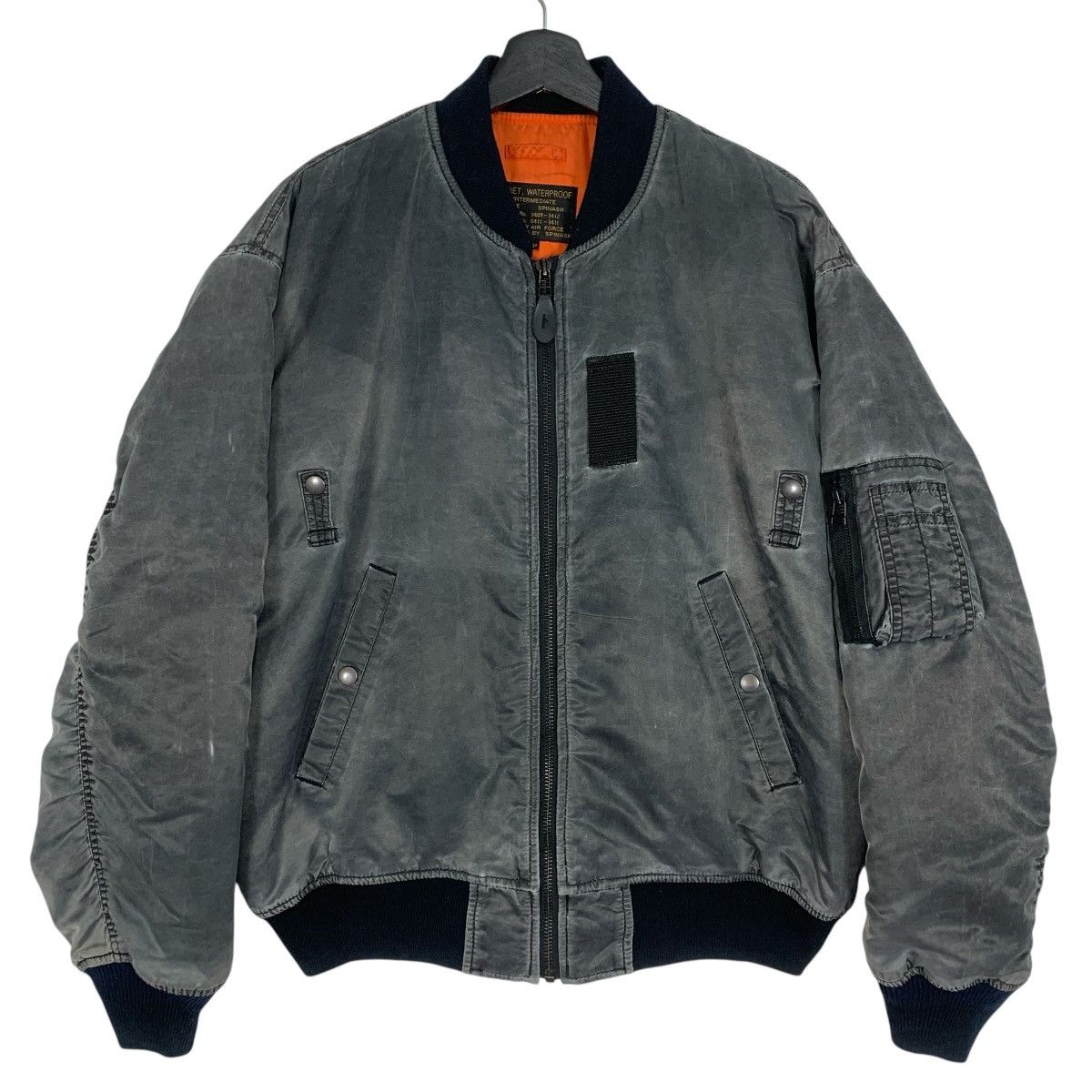 Japanese Brand SPINAH MA-1 Flight Bomber Military Pilot Streetwear Jacket Size US L / EU 52-54 / 3 - 2 Thumbnail