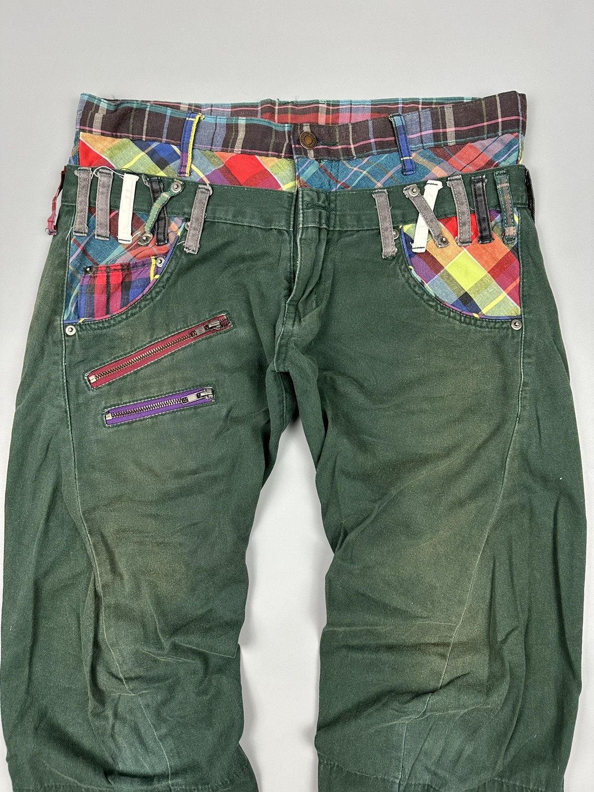 If Six Was Nine Japanese Breath Mint Double Waist Pants Size US 34 / EU 50 - 4 Thumbnail