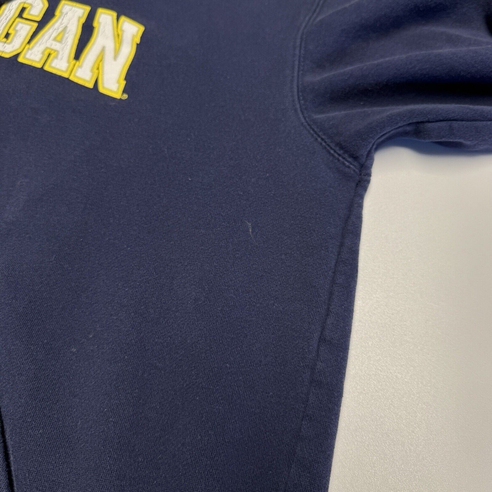 Vintage Vintage University of Michigan Hoodie Mens L Blue Wolverines Size US L / EU 52-54 / 3 - 4 Thumbnail