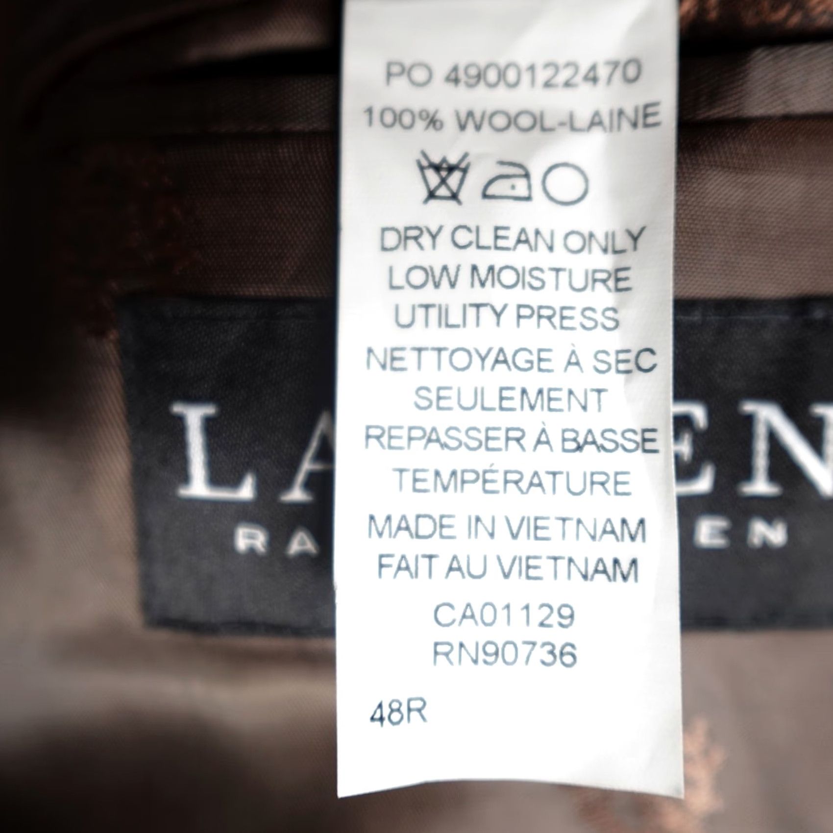 Ralph Lauren Lauren Ralph Lauren Sport Coat Men 48R Brown Plaid 100% Wool Tweed Notch Lapel Two-Button Single-Breasted Dress Jacket Gray? No, Brown Size US M / EU 48-50 / 2 - 6 Thumbnail