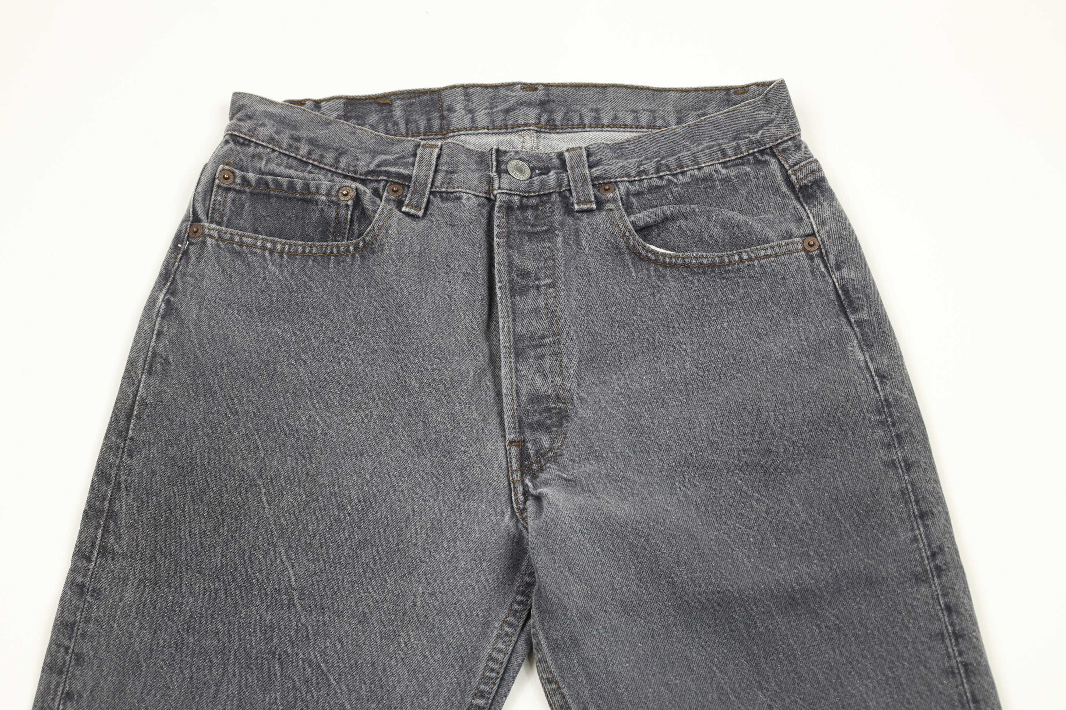 Levi's × Vintage Vintage 80s Levis Button Fly Original Fit Jeans Gray USA Size US 30 / EU 46 - 2 Thumbnail