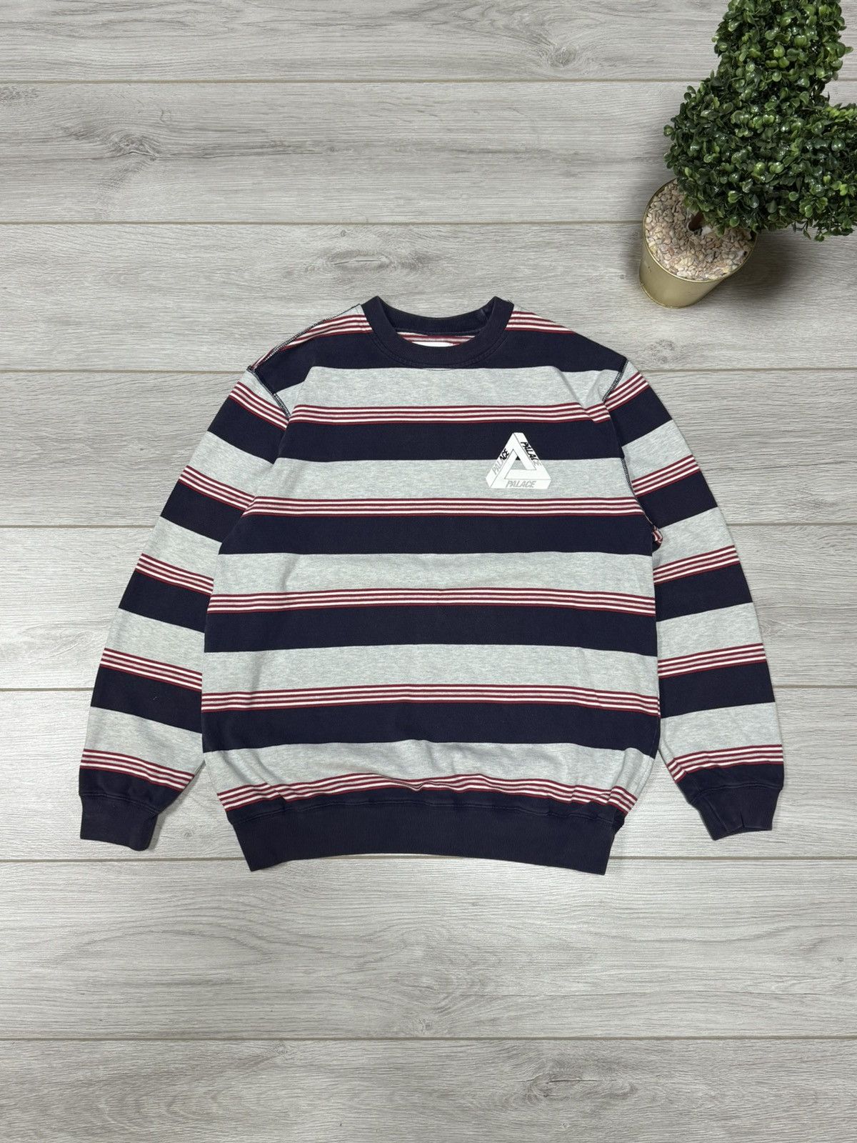 Palace Palace striped ribbed for pleasure sweatshirt Size US M / EU 48-50 / 2 - 1 Thumbnail