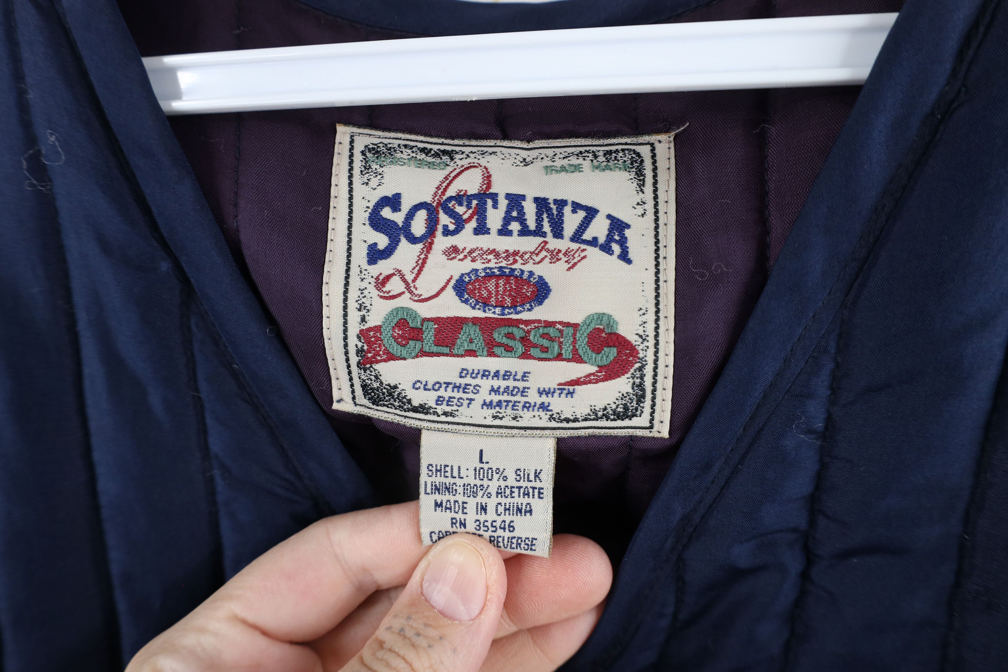 Vintage Vintage 90s Streetwear Silk Quilted Puffer Vest Jacket Size L / US 10 / IT 46 - 7 Thumbnail