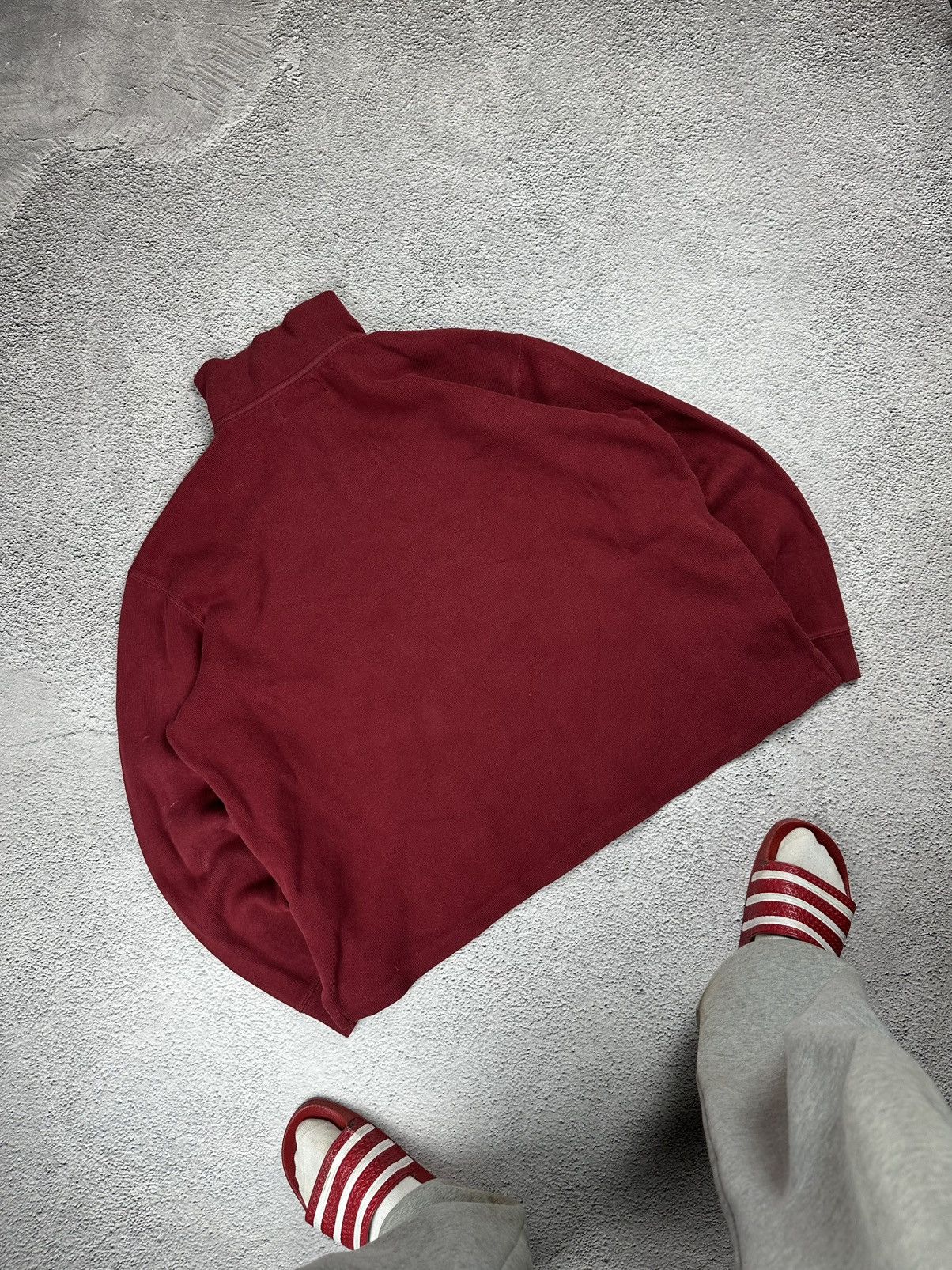 Polo Ralph Lauren Vintage Polo by Ralph Lauren 1/4 Zip Hoodie Knitwear Sweater Size US XL / EU 56 / 4 - 2 Thumbnail