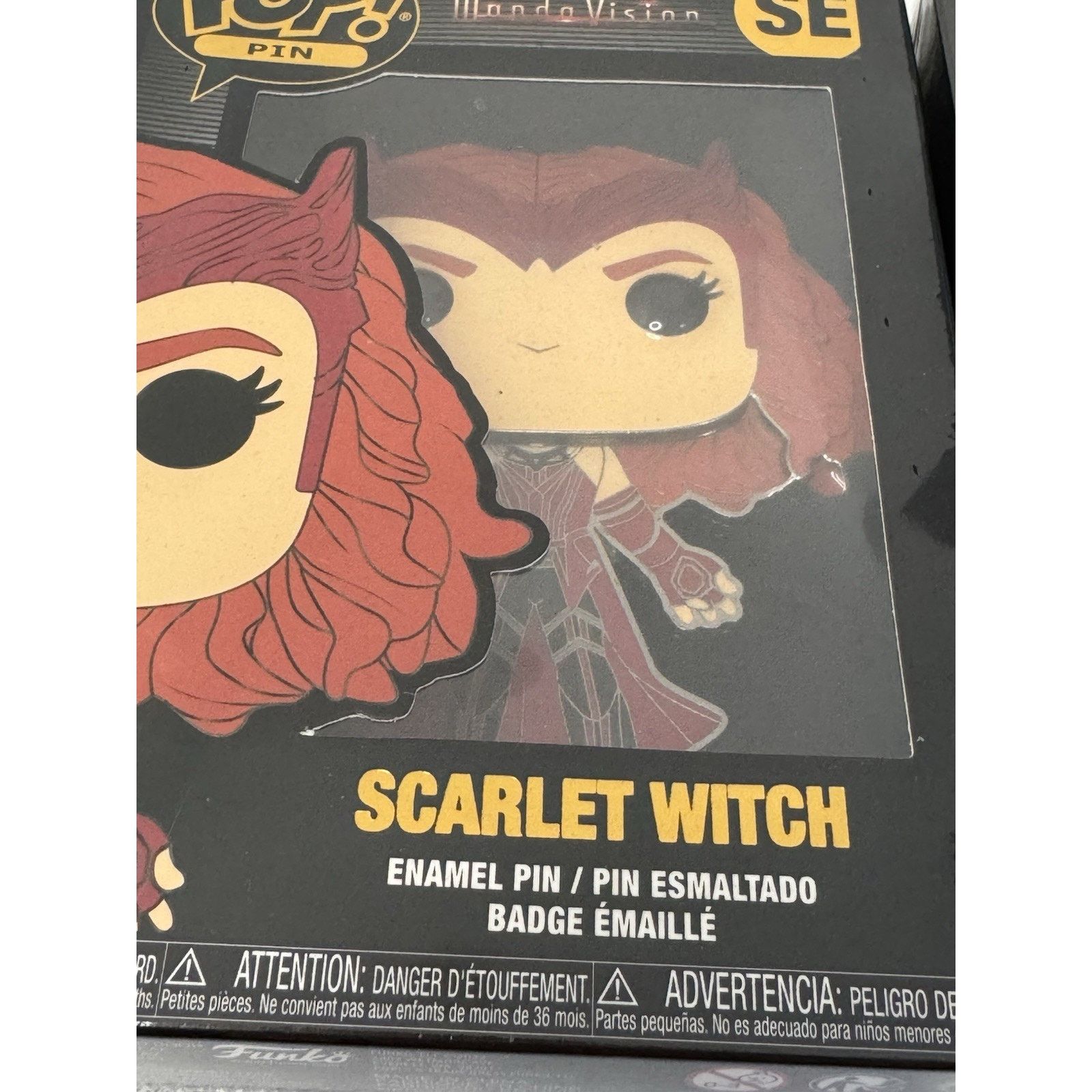 Other FUNKO POP! Scarlet Witch Wanda Vision Loki Marvel Enamel Pin Size ONE SIZE - 7 Thumbnail