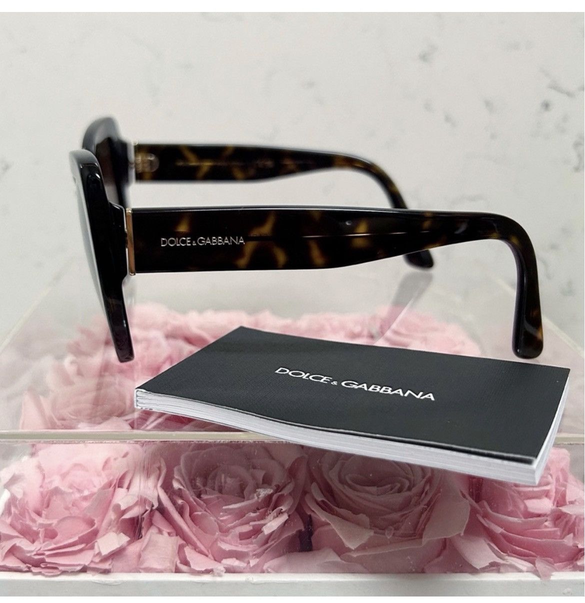 Dolce & Gabbana Authentic Dolce & Gabbana Havana DG4348 Butterfly Sunglasses Size ONE SIZE - 7 Thumbnail