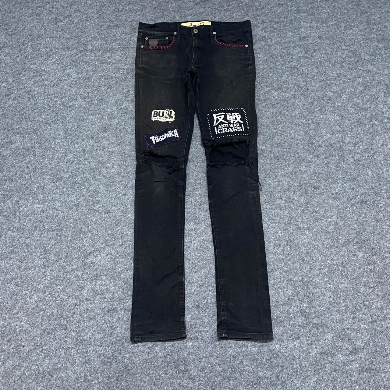 Vintage April 77 Operation IVY Punk Distressed Denim