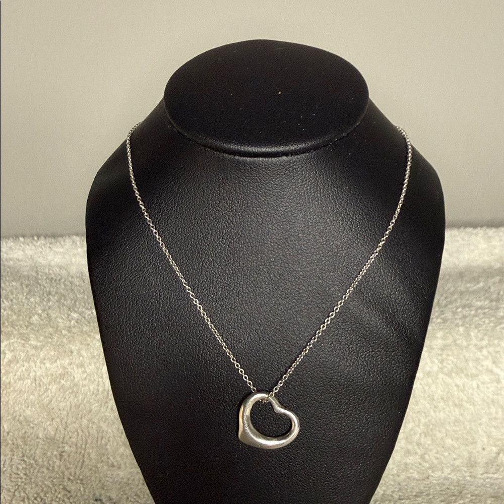 Tiffany & Co. Tiffany & Co. Elsa Peretti Open Heart Pendant Necklace – St Size ONE SIZE - 2 Thumbnail