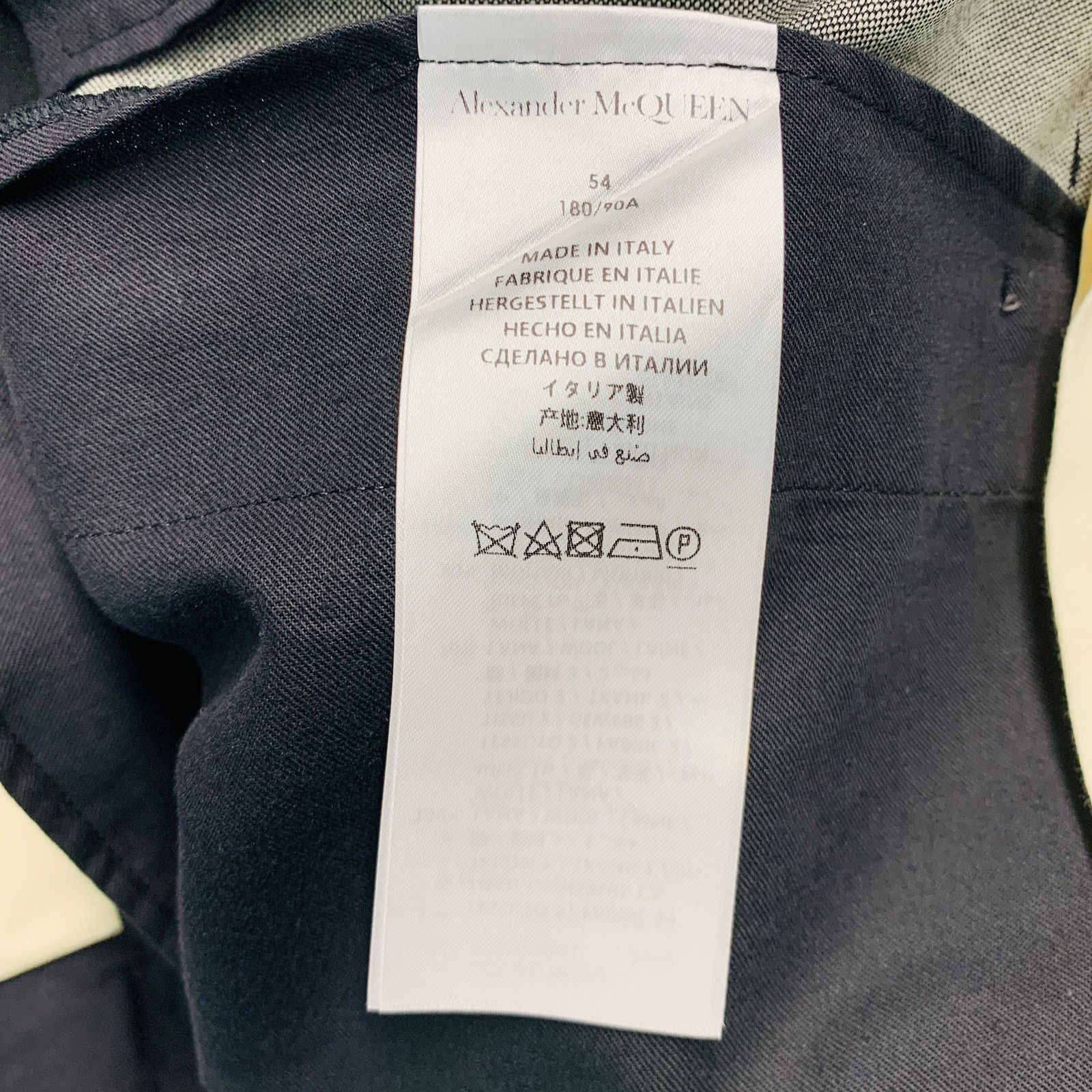 Alexander McQueen Size 38 Black Grey Two Tone Wool Flat Front Dress Pants Size US 38 / EU 54 - 6 Thumbnail