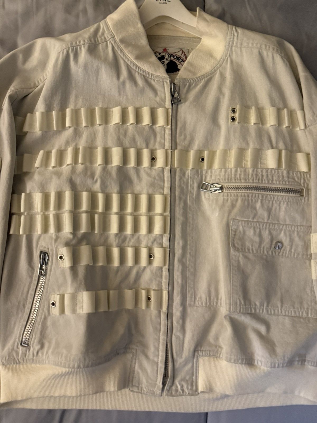Issey Miyake (Rare!!) Issey Sport 80s cow label bomber jacket Size US XL / EU 56 / 4 - 2 Thumbnail