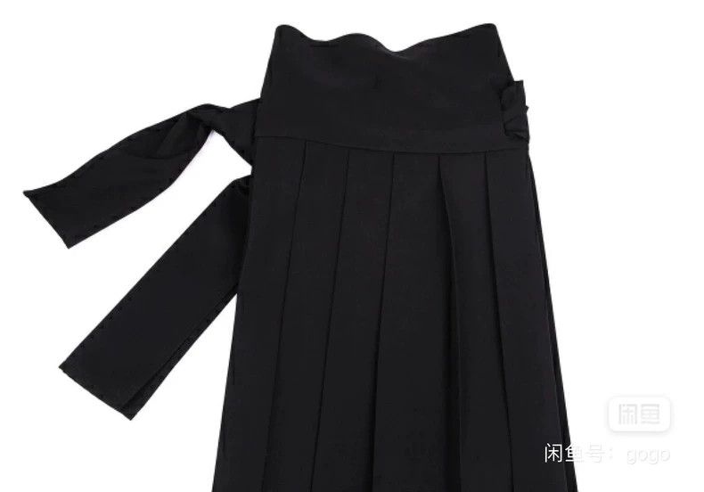 Yohji Yamamoto Yohji Yamamoto size 3 Black strappy wool pleated half skir Size 25" / US 0 / IT 36 - 5 Thumbnail