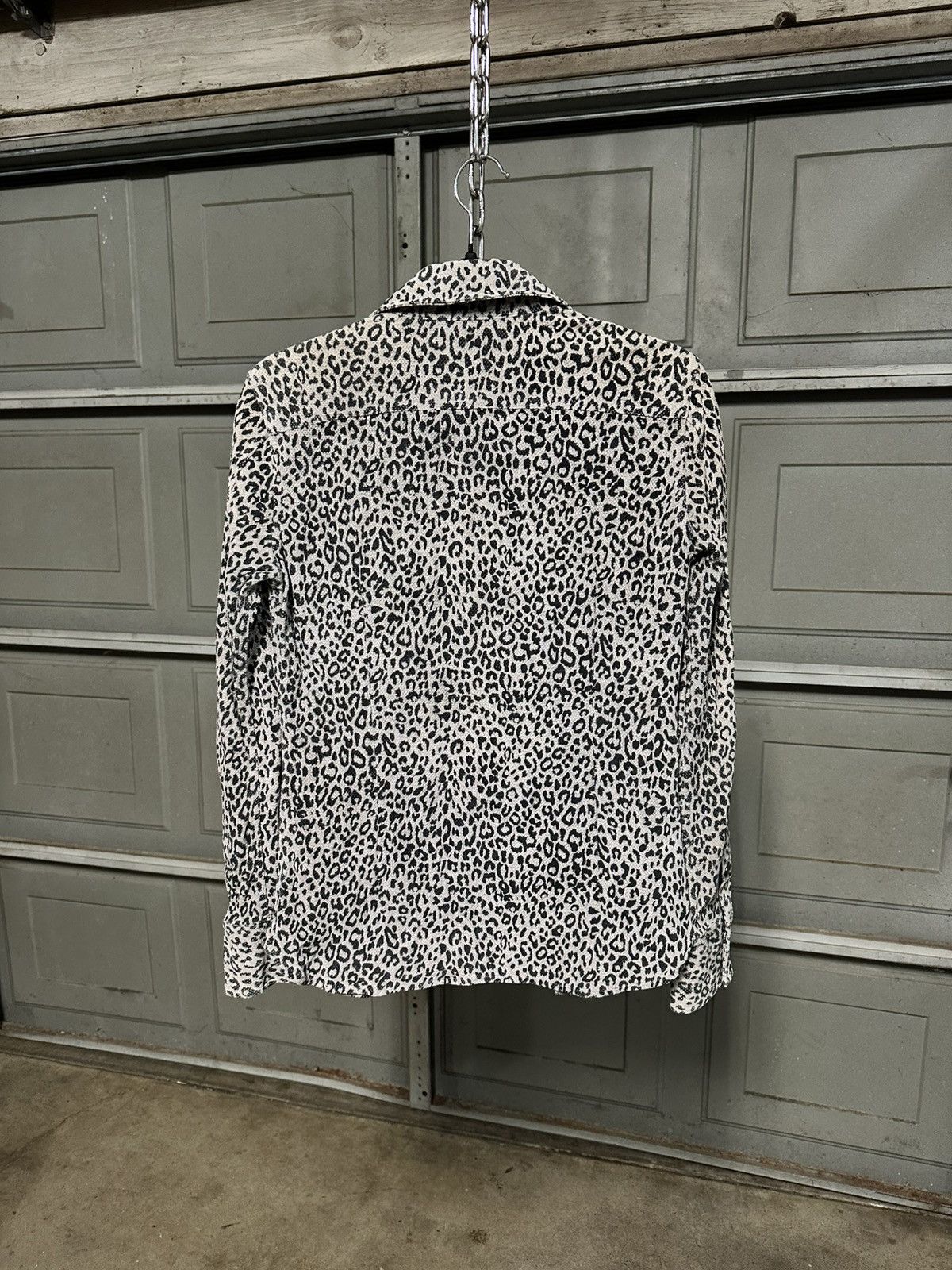 Isamu Katayama Backlash Backlash Leopard Print Perforated Leather Shirt Size US S / EU 44-46 / 1 - 3 Thumbnail