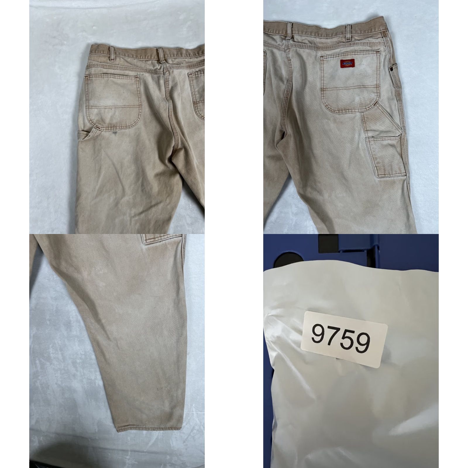 Dickies VINTAGE Dickies Pants Carpenter 40x30 Men Regular Straight Brown 90s Grunge Workwear Stained Sun Fade 874 Size US 40 / EU 56 - 9 Thumbnail