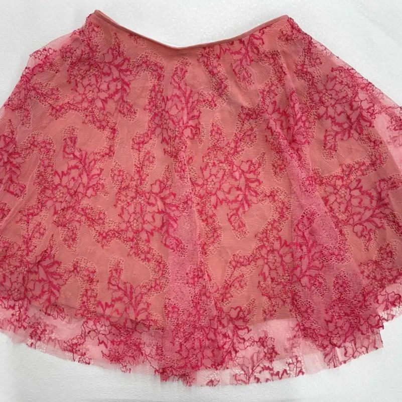 Burberry Burberry Pink Nylon Layered Women's Skirt Size 26" / US 2 / IT 38 - 1 Thumbnail