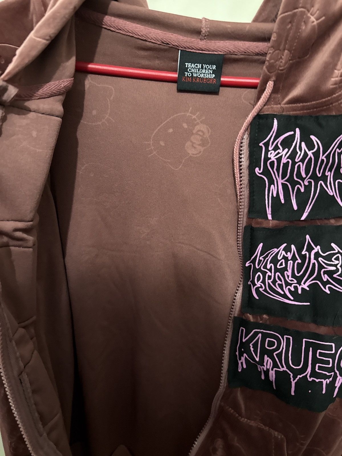 Kim Krueger × Playboi Carti Hello kimmy zipper sweater Size US L / EU 52-54 / 3 - 5 Thumbnail
