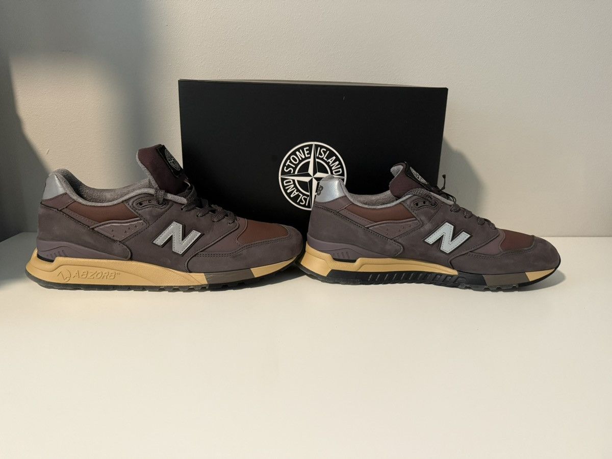 New Balance × Stone Island New Balance 998 MiUSA Stone Island Raso Gommato - U998PR Size US 12 / EU 45 - 5 Thumbnail