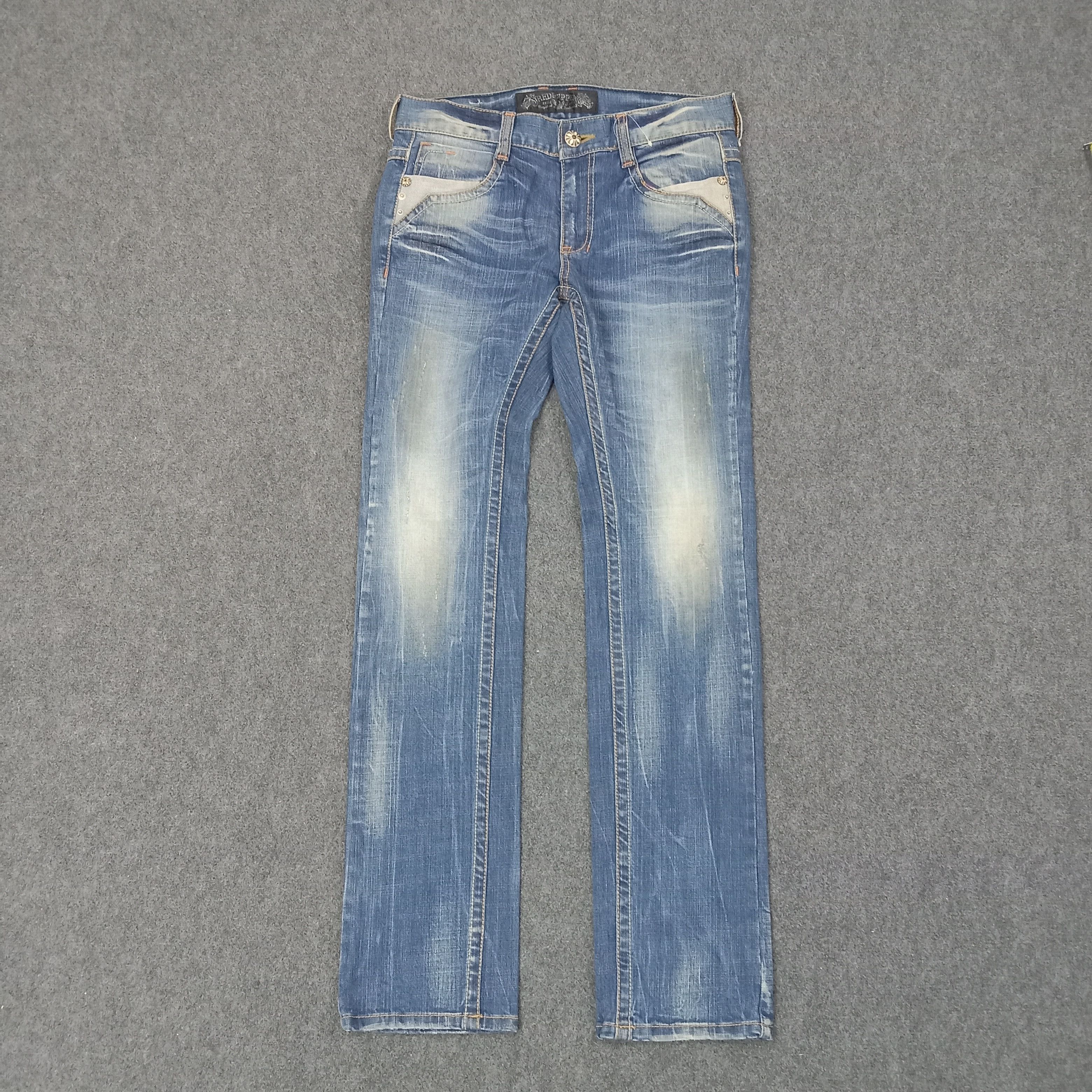 Japanese Brand Red Pepper Japanese Retro Denim Jeans C258N8 Size US 32 / EU 48 - 6 Thumbnail