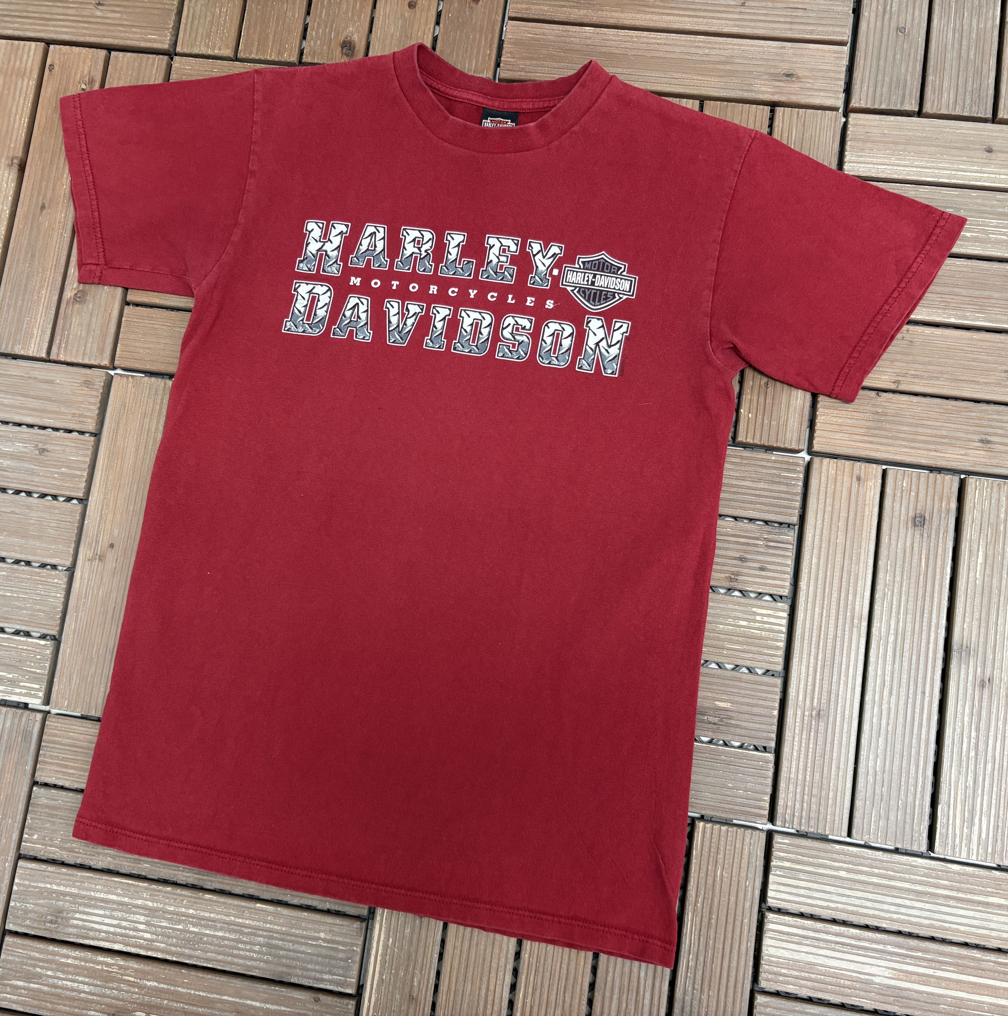 Vintage Harley Davidson Pittsfield, Massachusetts Vintage Red Tee Size US M / EU 48-50 / 2 - 3 Thumbnail