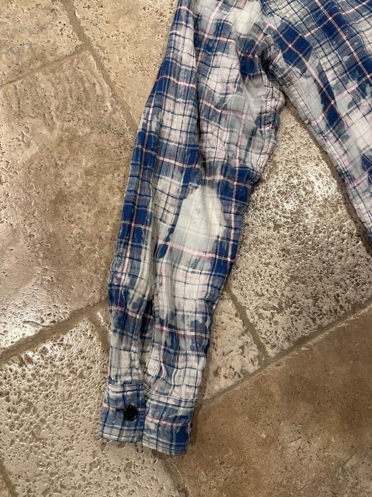 Saint Laurent Paris Saint Laurent x Hedi SS16 Surf Sound Bleach Shirt Flannel Size US L / EU 52-54 / 3 - 11 Thumbnail