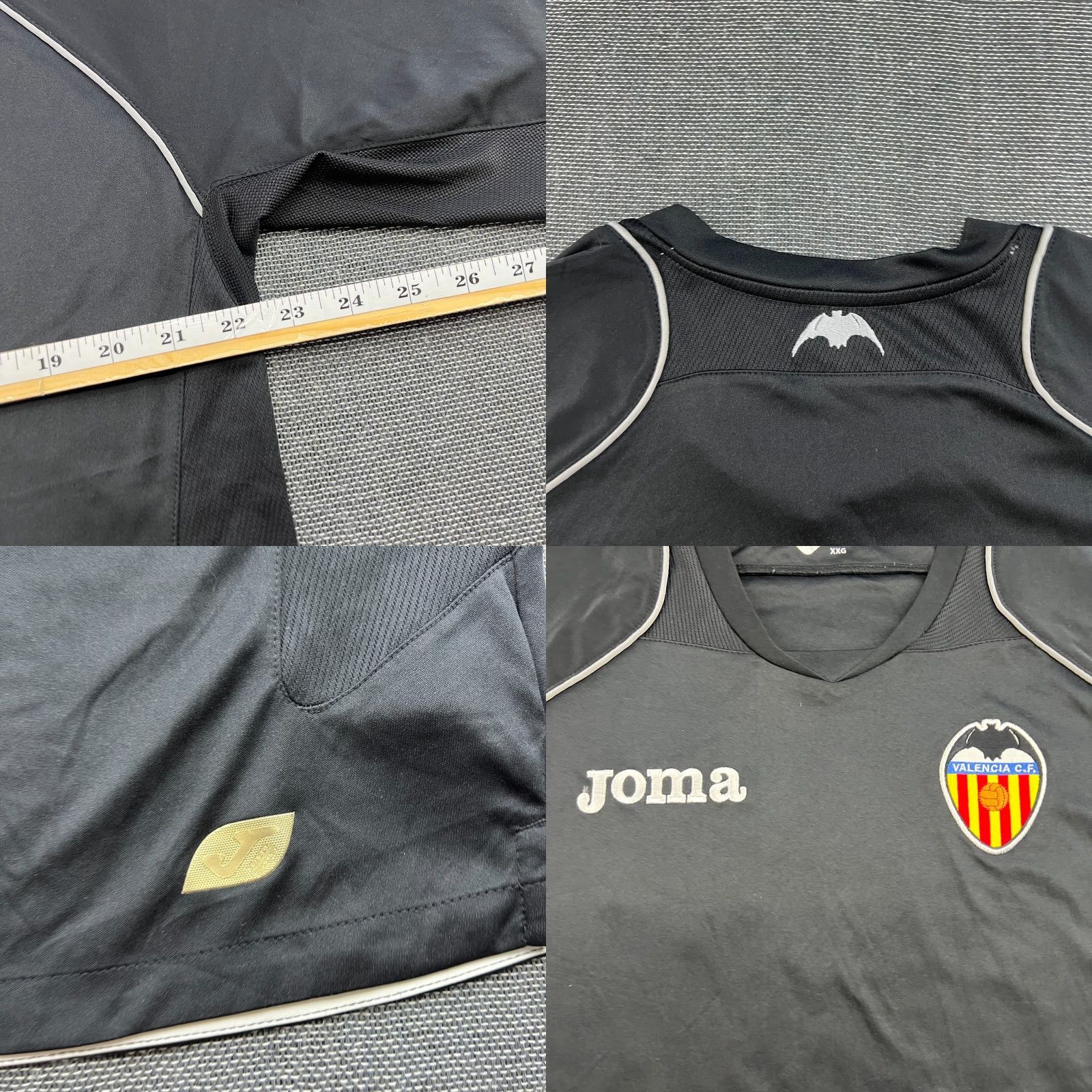 Adidas Valencia 2011 2012 Away Football Jersey Mens 2XL Adult Shirt Black Adidas Shirt Soccer Jersey Sports Football Mens 2XL Black Size US XXL / EU 58 / 5 - 8 Thumbnail