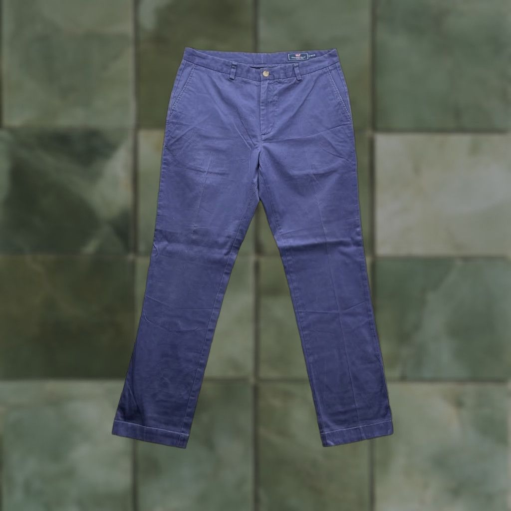 Vineyard Vines Vineyard Vines Breaker Pants Mens 36x34 Royal Blue Chino Stretch Preppy Golf Pants Mens Regular 36 Blue Size US 36 / EU 52 - 1 Thumbnail