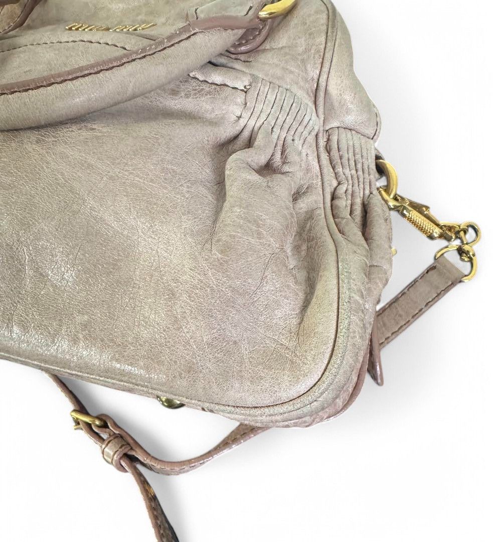 Miu Miu Miu Miu - Brown Handbag Shoulder Bag Leather Gold Hardware Size ONE SIZE - 8 Thumbnail