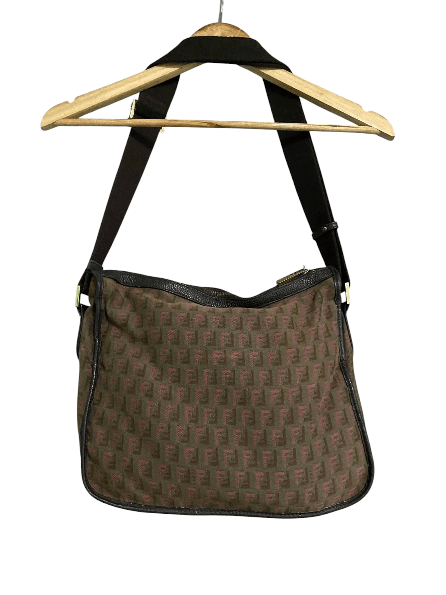 Fendi Vintage Late 2000's Fendi Zucchino Canvas Messenger Bag Size ONE SIZE - 2 Thumbnail