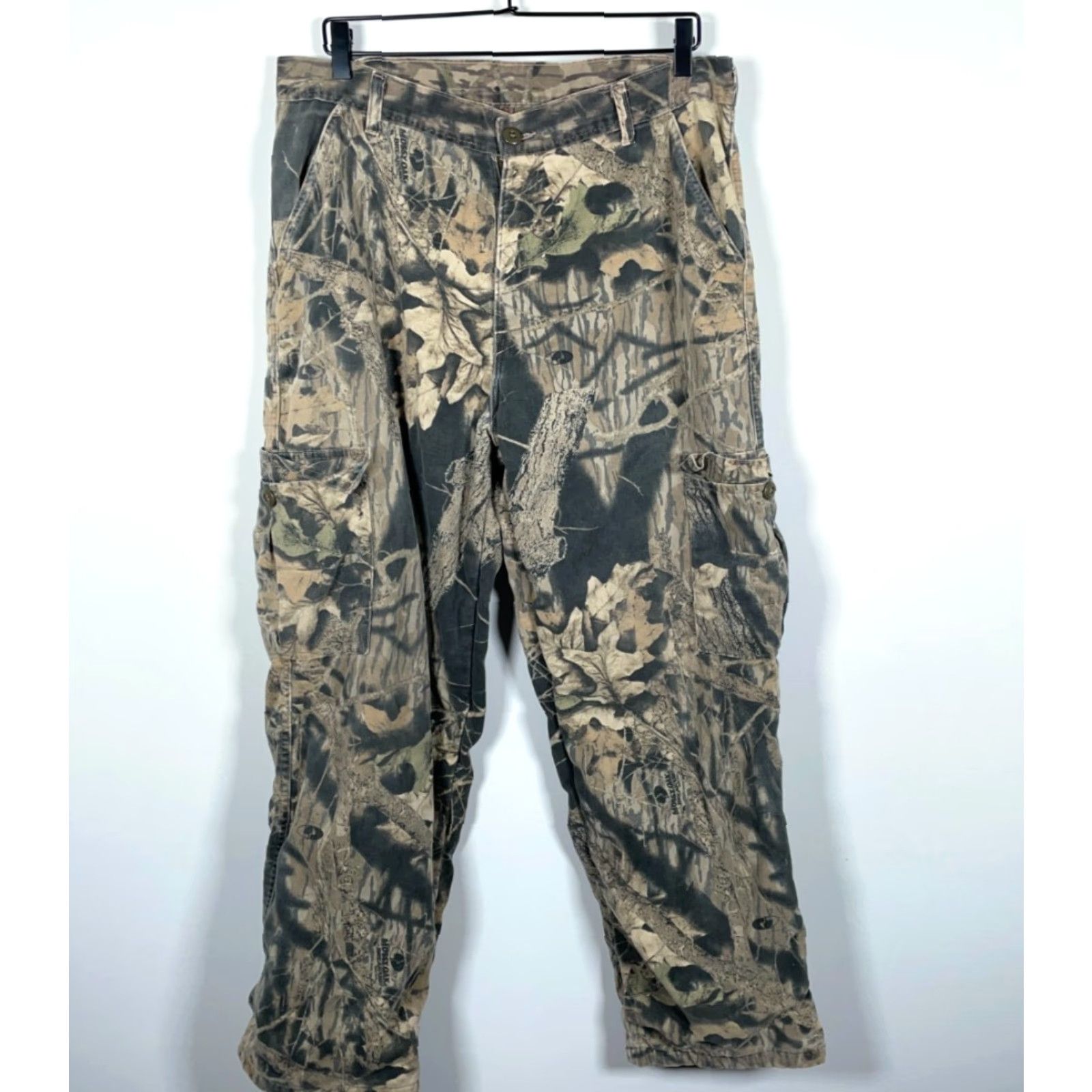 Vintage VINTAGE ScentBlock Cargo Pants Men 36 x 30 Camouflage USA Made Adjustable Green Mossy Oak Breakup 90s Army Outdoor Pants Mens Size US 36 / EU 52 - 2 Thumbnail