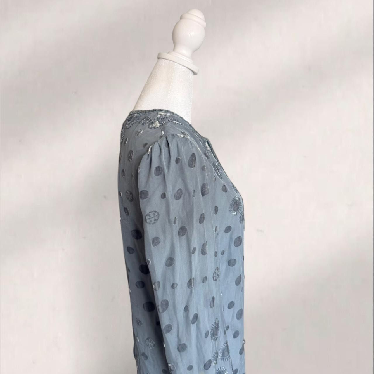 Tory Burch Tory Burch blue sheer blouse Size M / US 6-8 / IT 42-44 - 4 Thumbnail