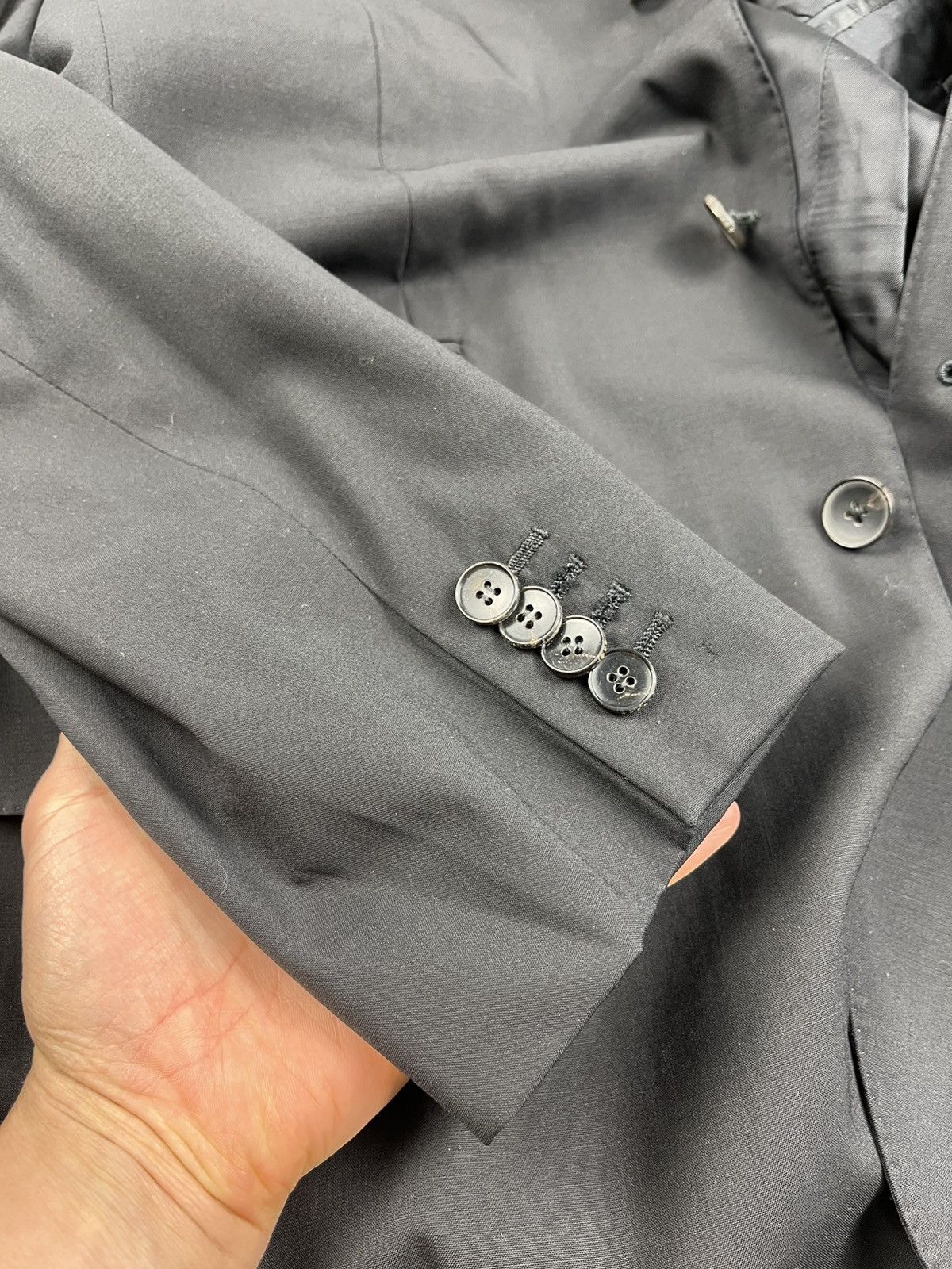 Gucci × Tom Ford Gucci by Tom Ford Black Wool Pocket Blazer Jacket Size US M / EU 48-50 / 2 - 9 Thumbnail