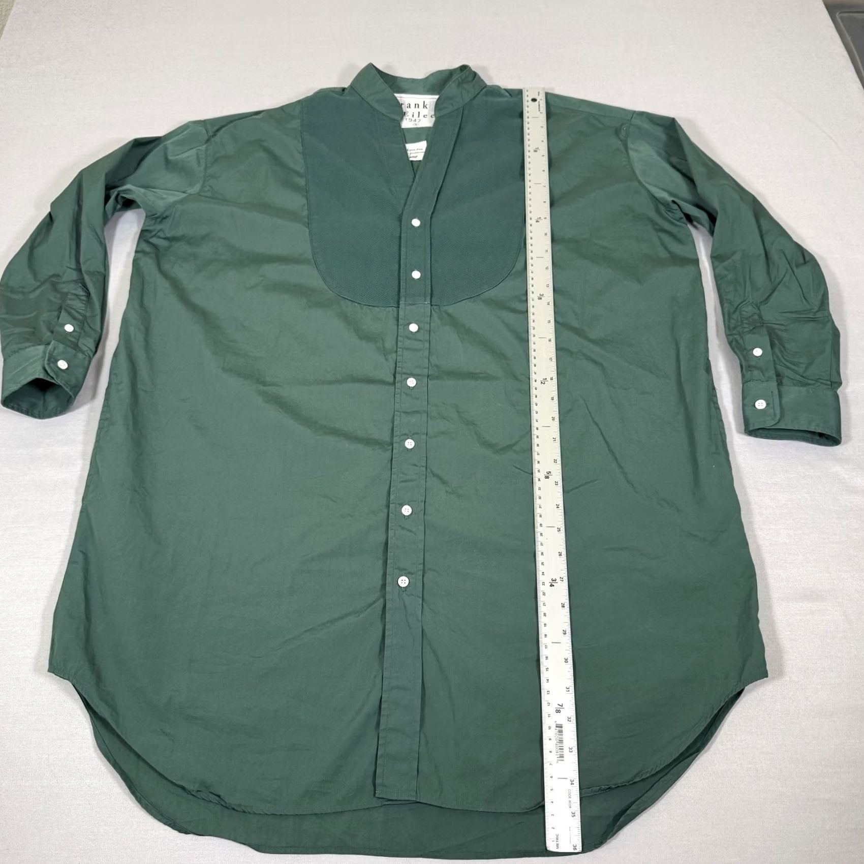 Frank & Eileen Frank Eileen Shirt Dress Womens S Green Tory Button Up Top Cotton Dress Length Short Size S / US 4 / IT 40 - 5 Thumbnail
