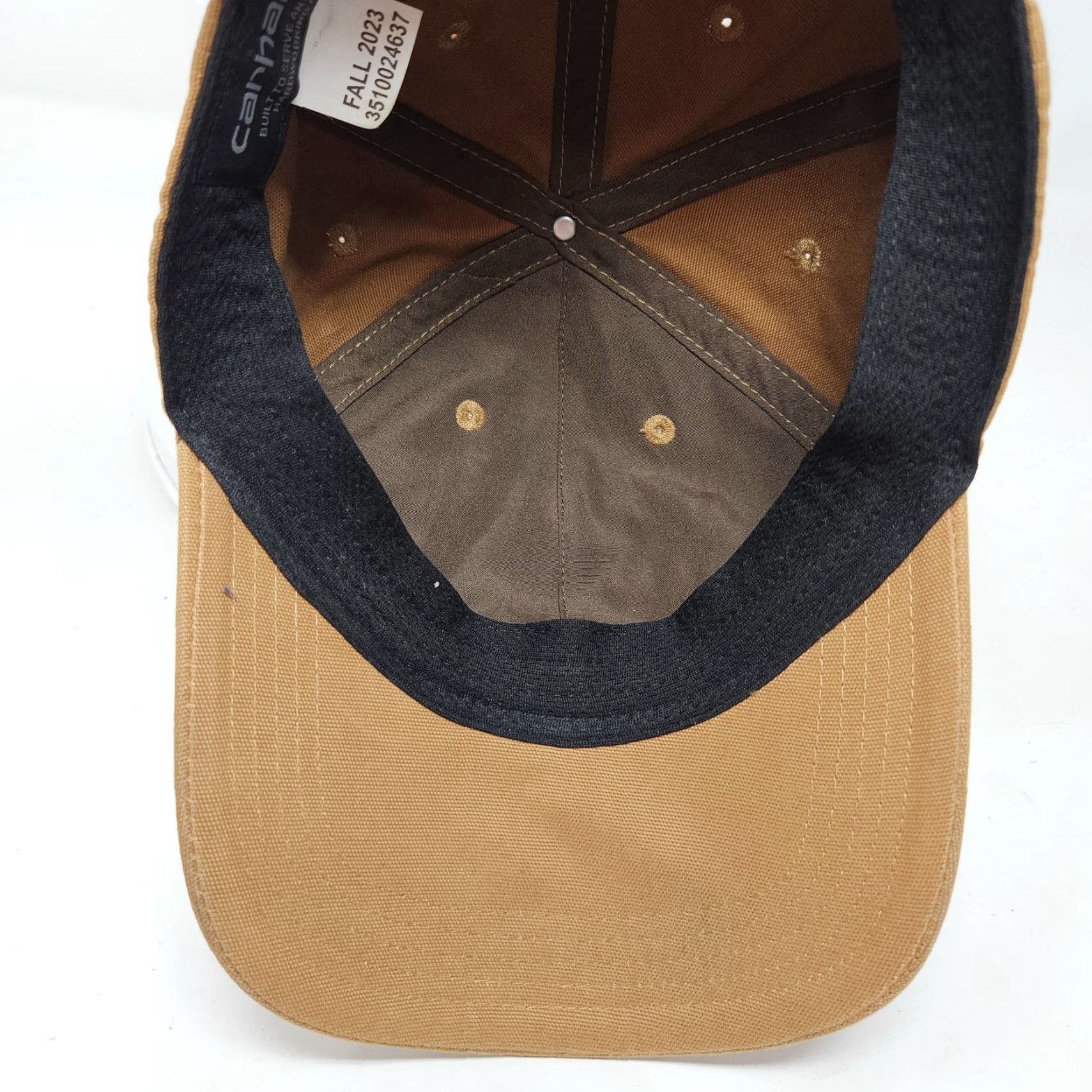 Carhartt Carhartt Hat Cap Strap Back Canvas Patch Workwear Distressed Men's Workwear Used Hat Size ONE SIZE - 7 Thumbnail