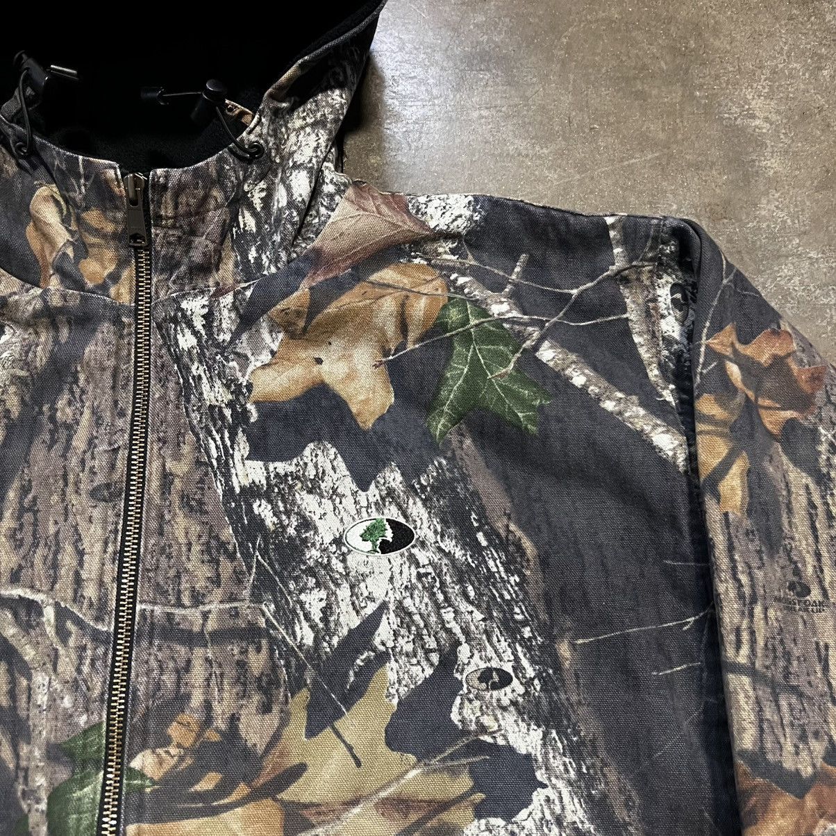 Mossy Oaks × Vintage Vintage Mossy Oak Camo Workwear Jacket Zip Up Hooded Boxy Size US XXL / EU 58 / 5 - 4 Thumbnail