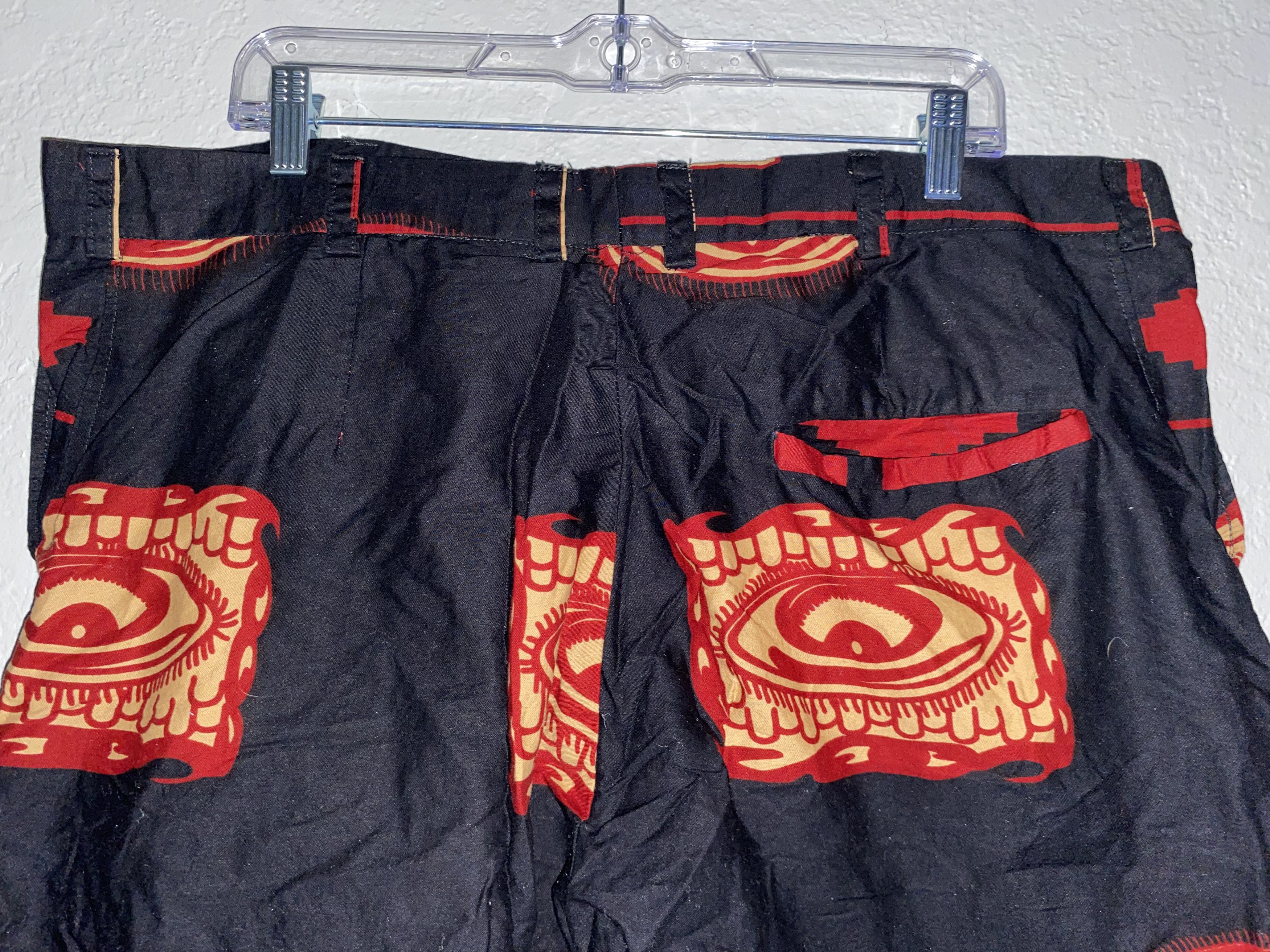Handmade × Homemade Home Made Hand EYE African Design motif GHANA Africa shorts Size US 40 / EU 56 - 7 Thumbnail