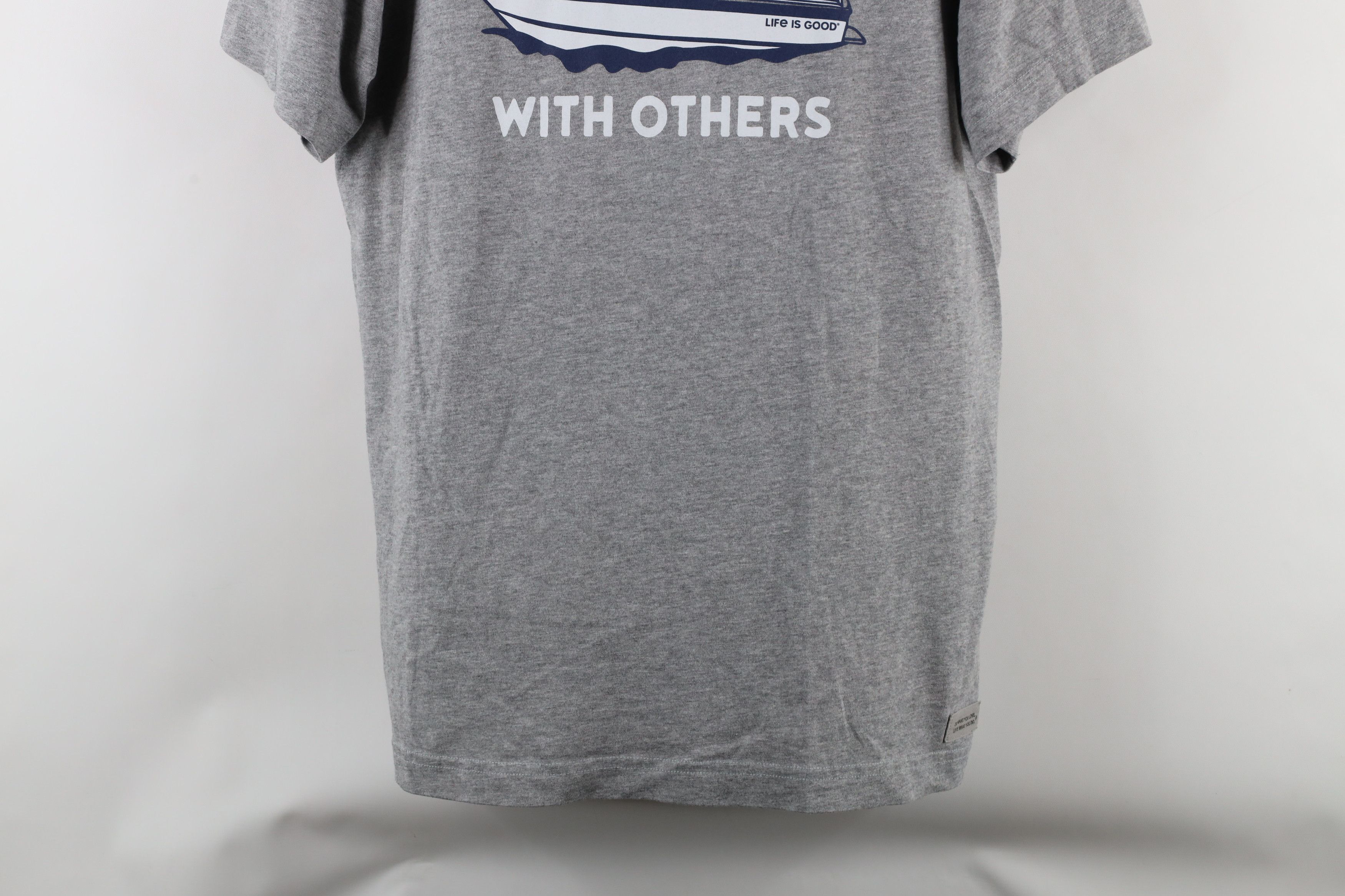 Life is Good × Vintage Life Is Good Out Boats Well With Others Crusher T-Shirt Gray Size US L / EU 52-54 / 3 - 3 Thumbnail