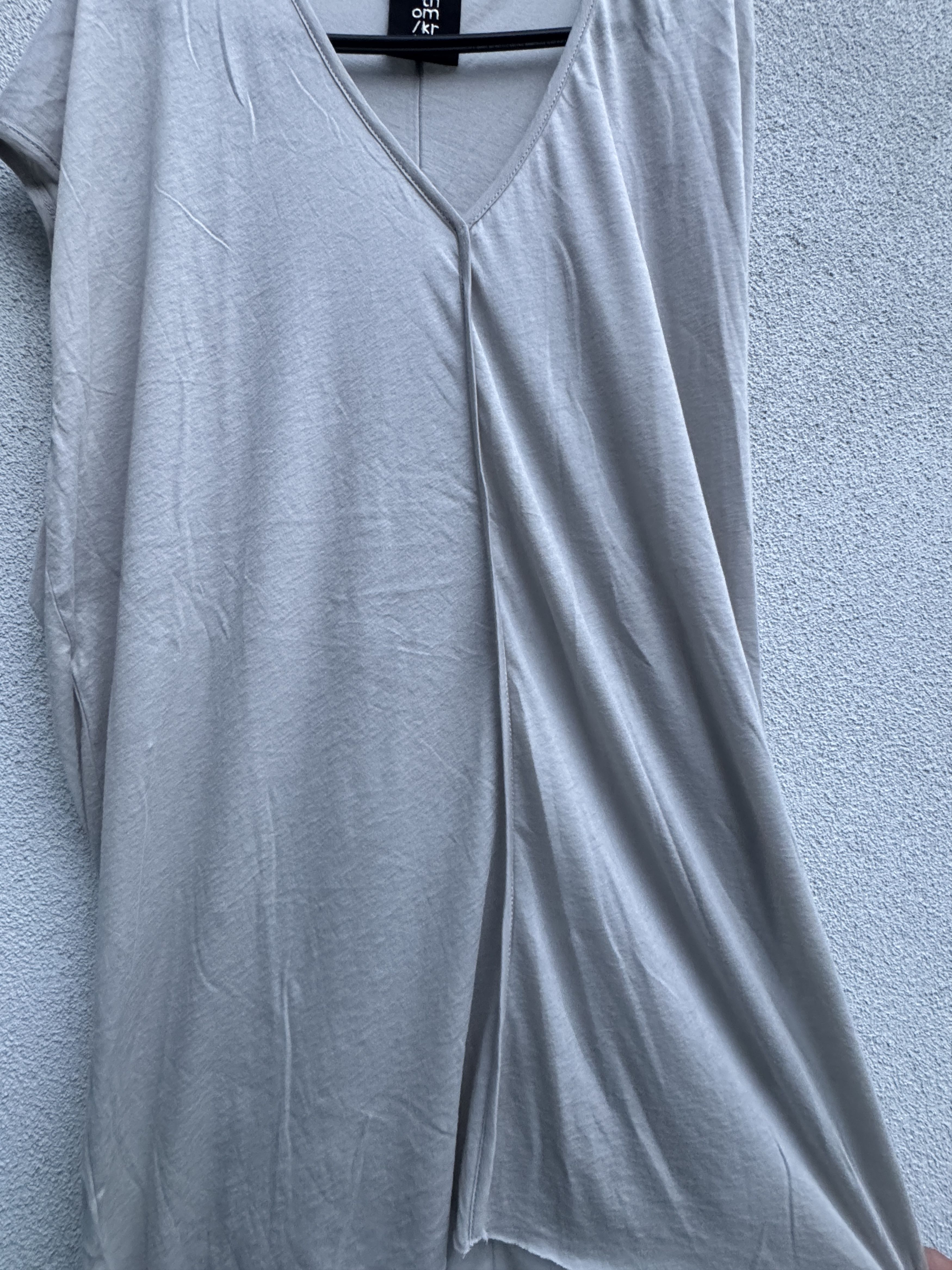 Thom Krom Thom Krom Grey Ultra Light Cotton Quality Long Tank Top L Size L / US 10 / IT 46 - 5 Thumbnail