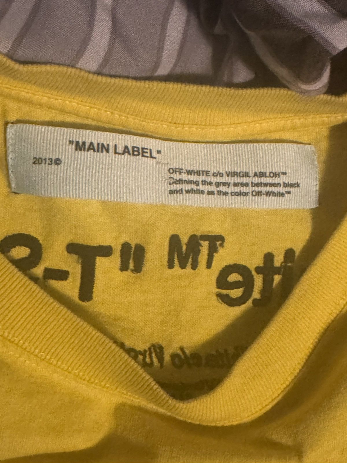 Off-White MAIN LABEL OFF WHITE TEE Size US M / EU 48-50 / 2 - 7 Thumbnail