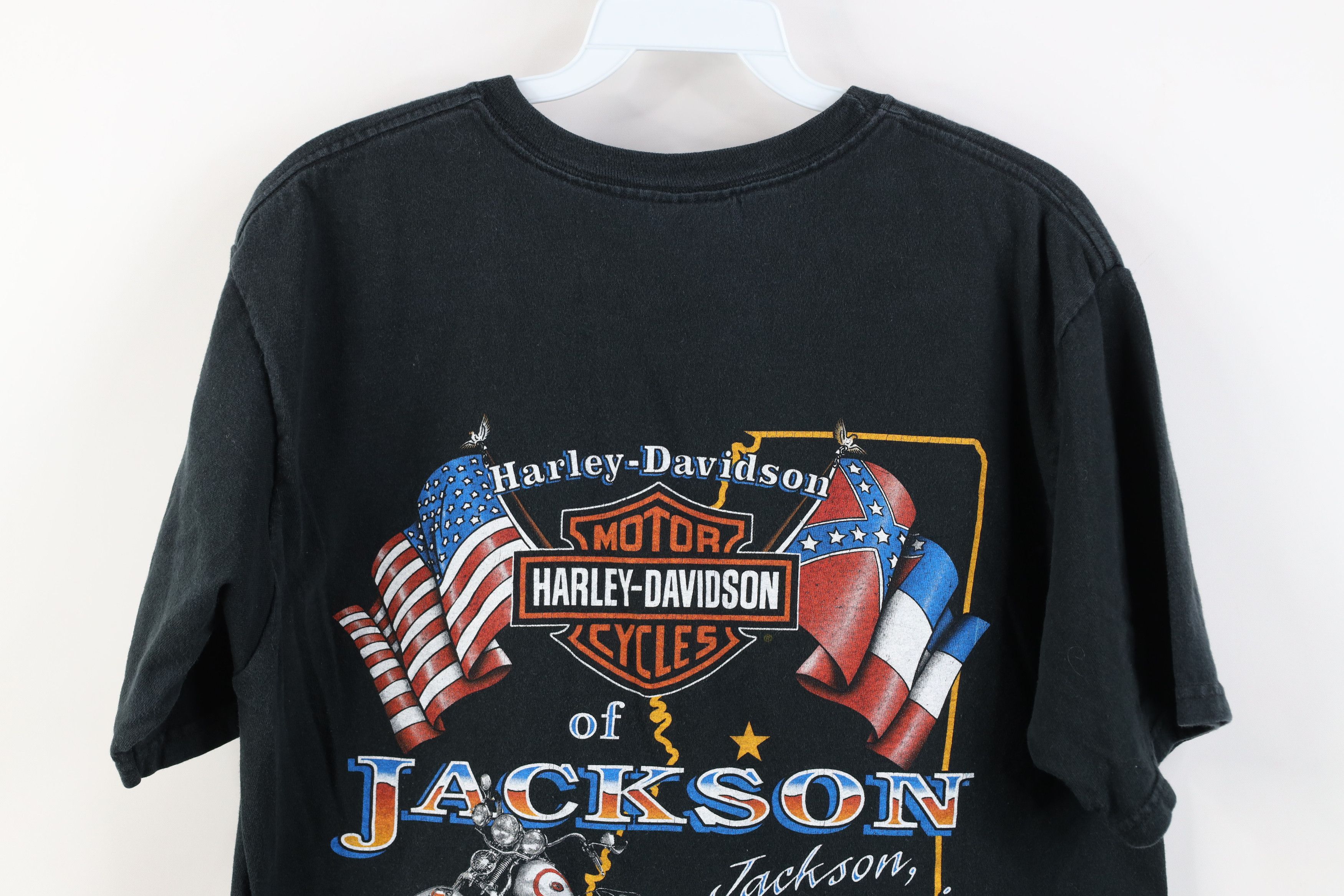 Harley Davidson Vintage Y2K 2005 Harley Davidson Eagle T-Shirt Black USA Size US M / EU 48-50 / 2 - 12 Thumbnail