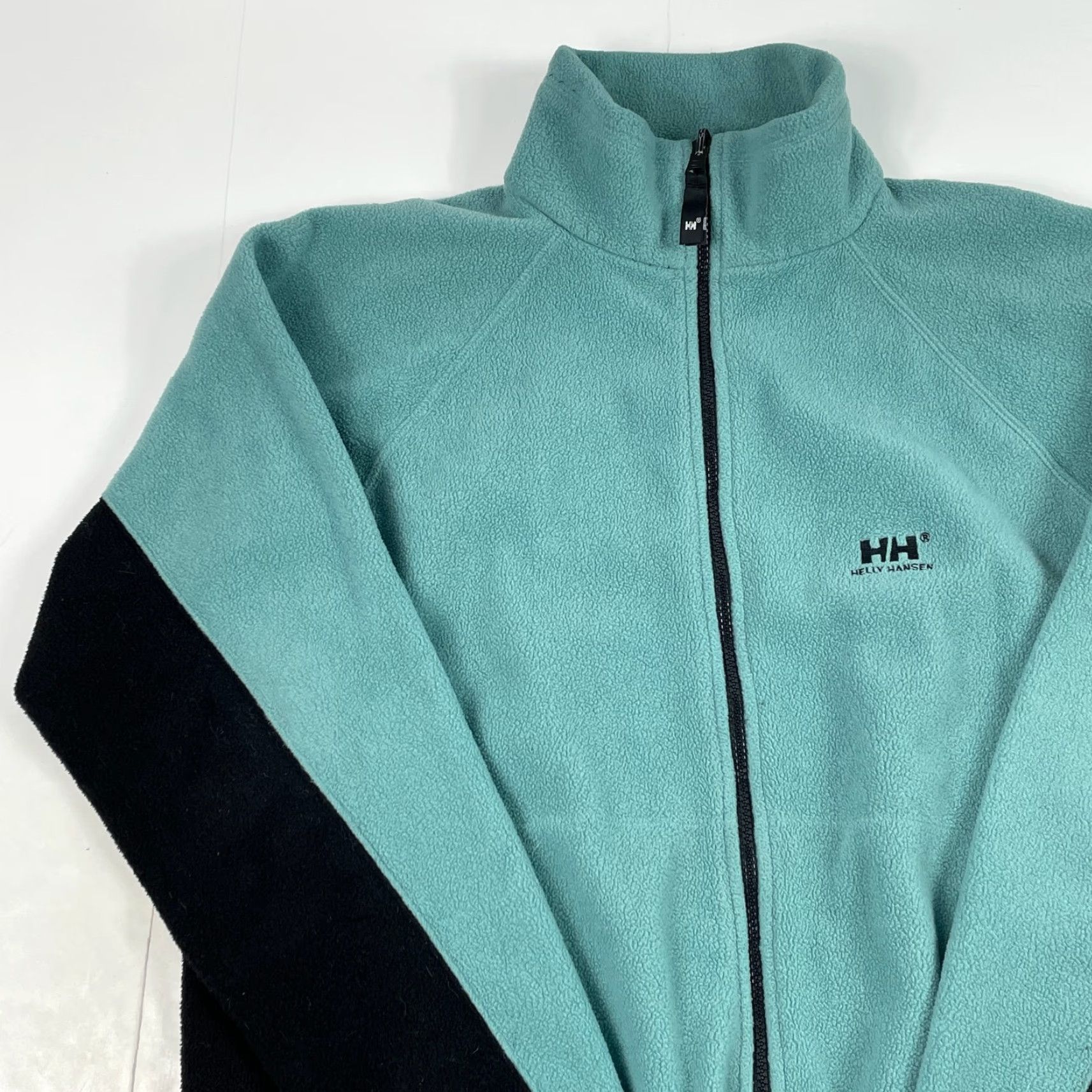 Helly Hansen VINTAGE Helly Hansen Jacket Mens L Blue Full Zip Fleece Hiking Skiing Teal Size US L / EU 52-54 / 3 - 2 Thumbnail