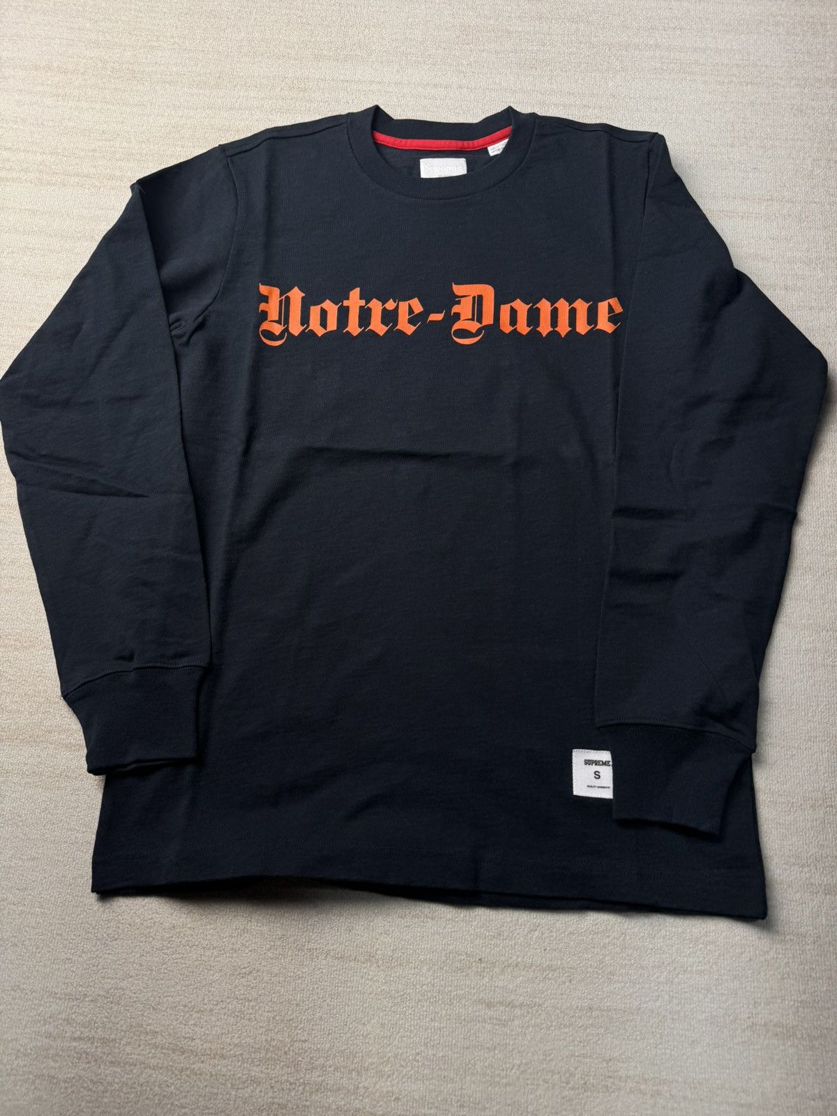 Supreme Notre dame ls tee Size US S / EU 44-46 / 1 - 2 Thumbnail