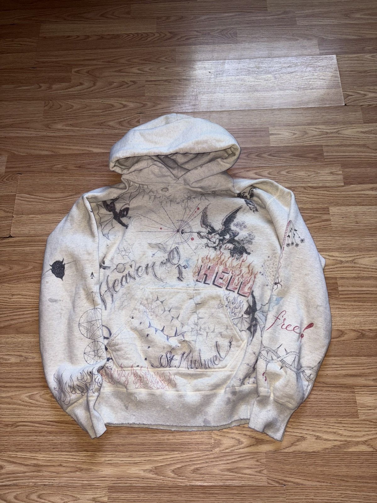 Saint Michael Saint Michael x Dr Woo Rare Collaboration Hoodie Distress Size US L / EU 52-54 / 3 - 1 Thumbnail