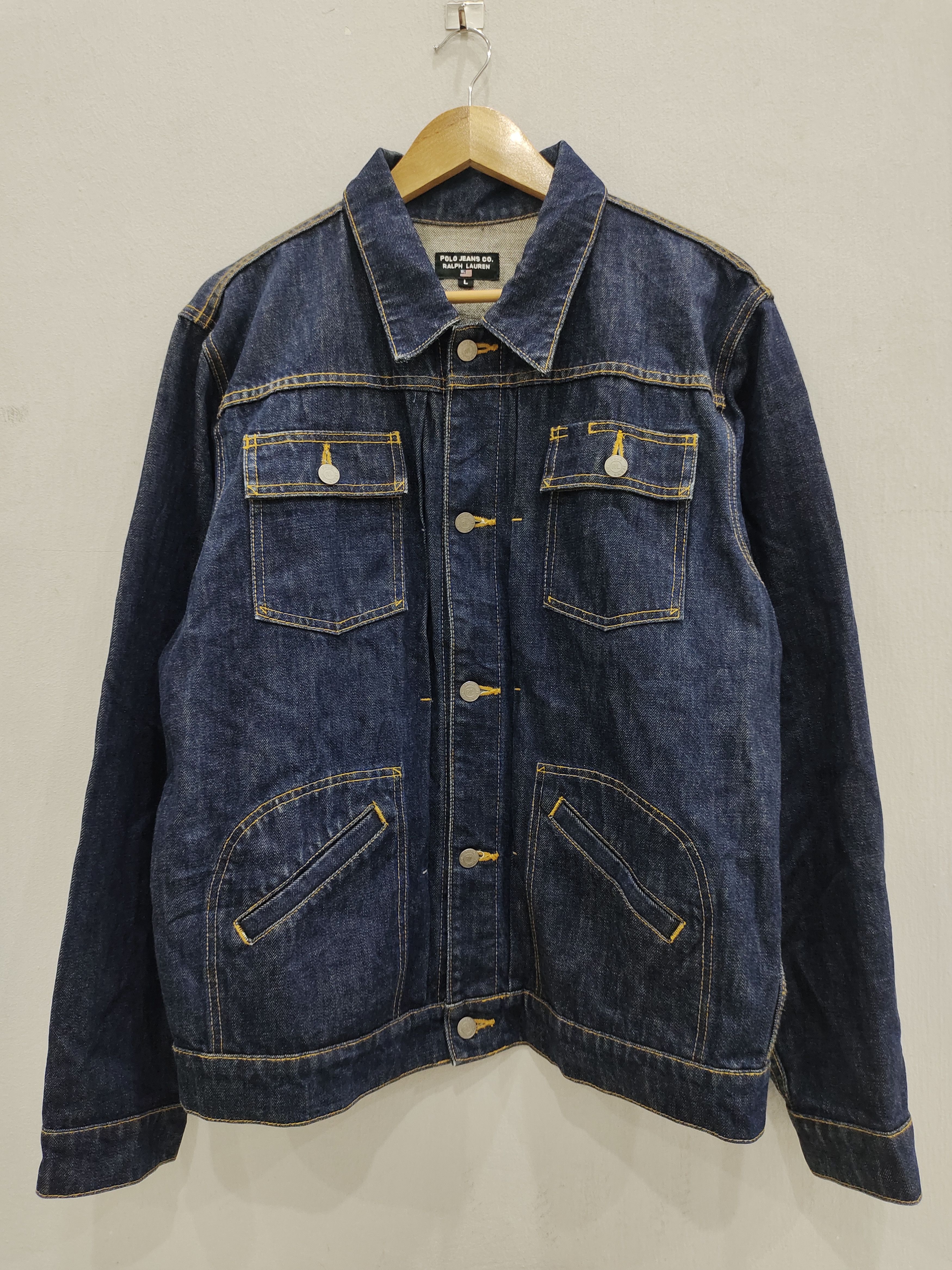 Designer × Polo Ralph Lauren × Vintage Vintage Polo Ralph Lauren Denim Jacket Size US L / EU 52-54 / 3 - 1 Thumbnail